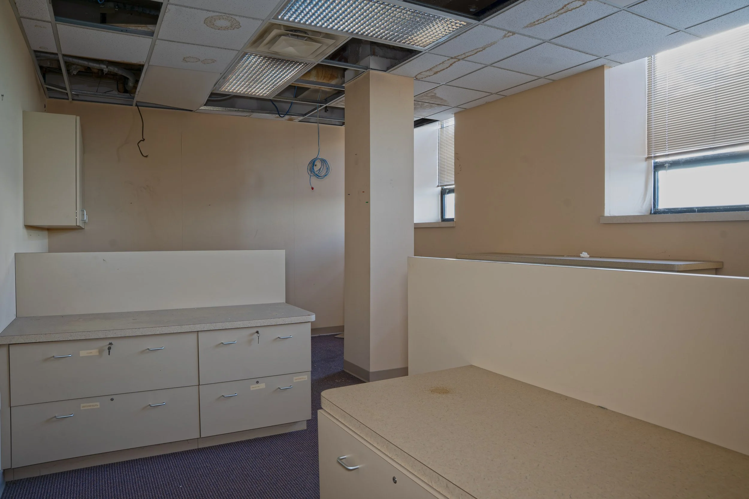 Office cubicles on the 2nd floor 