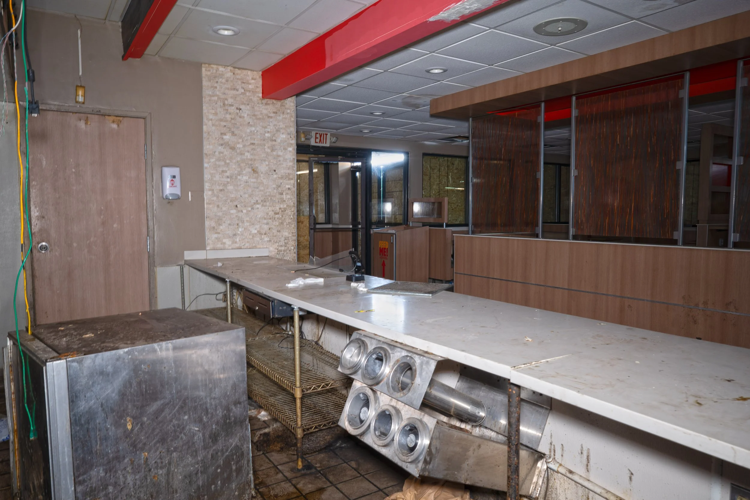 Employee side of Order Counter