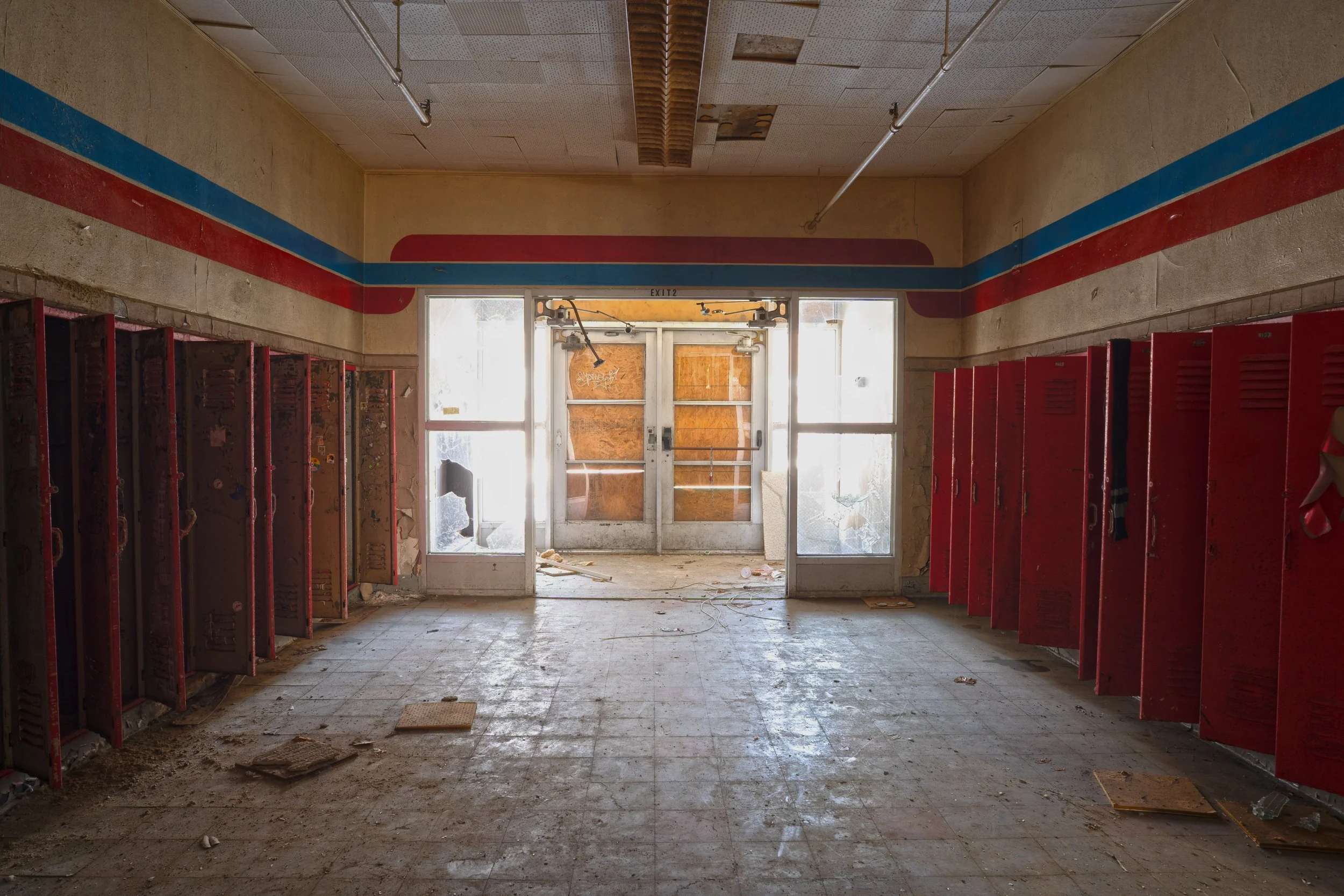 the original entrance to Ludington 