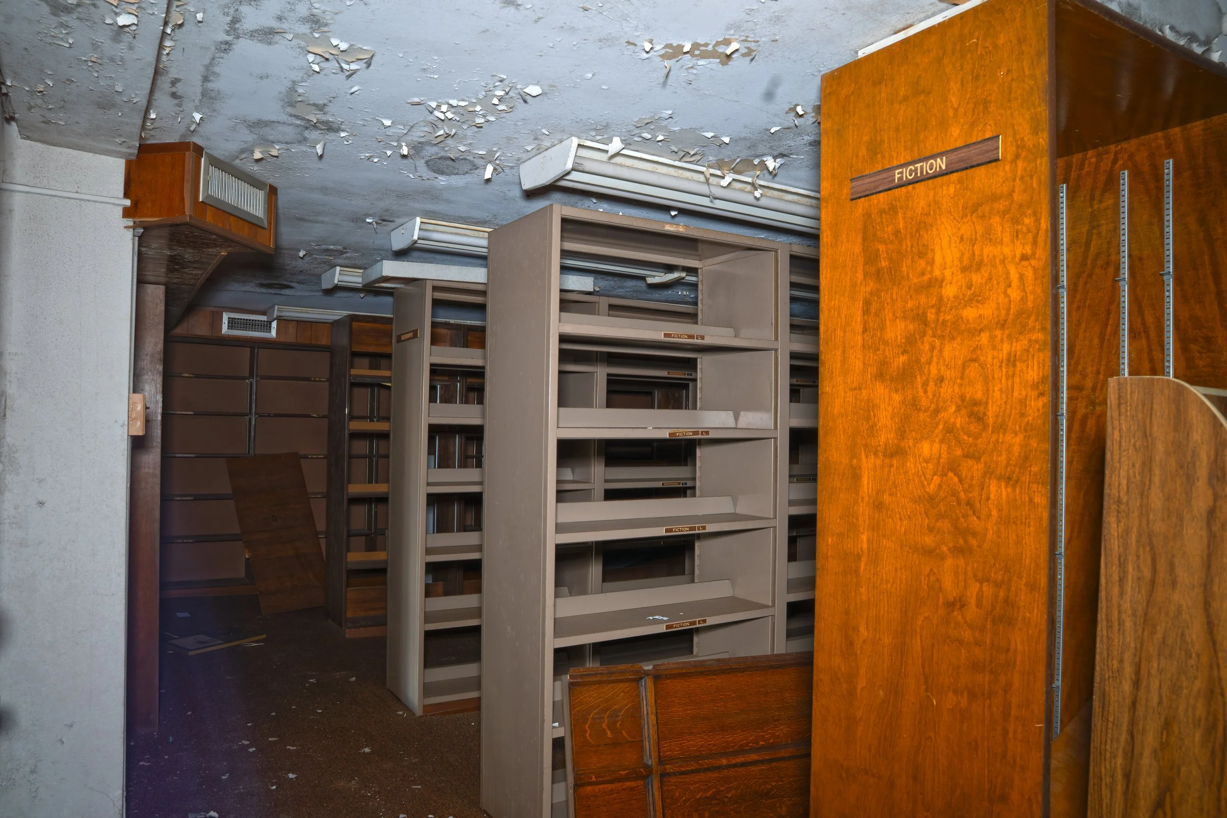 Library shot 8 (Side section to library connected to upper section of gymnasium)  