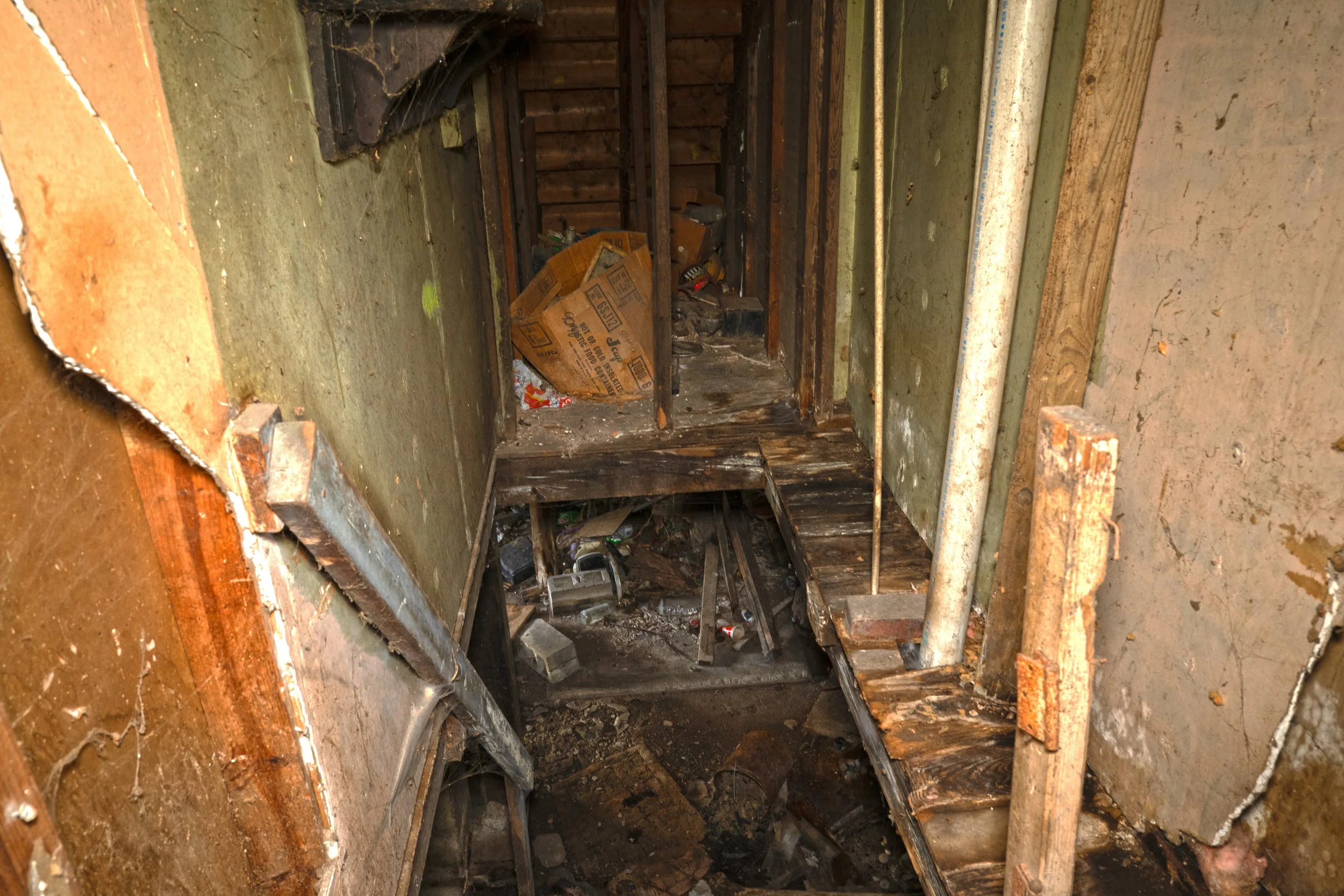 stairs leading to basement
