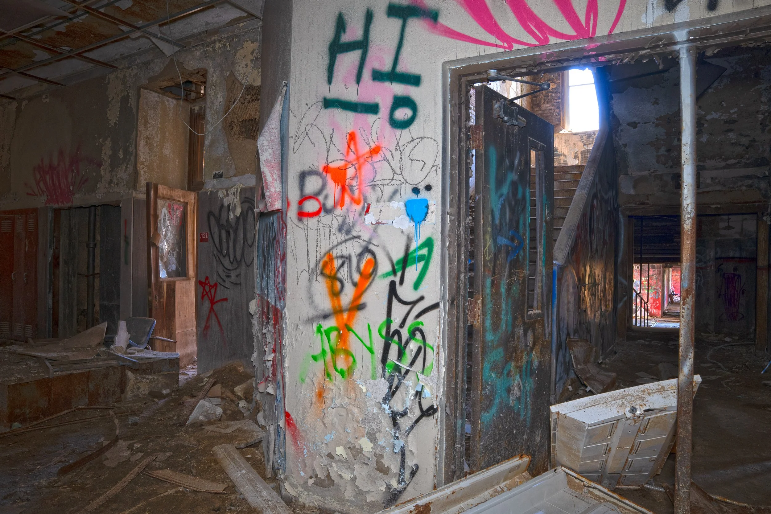 One of the corners of the school on the 1st floor