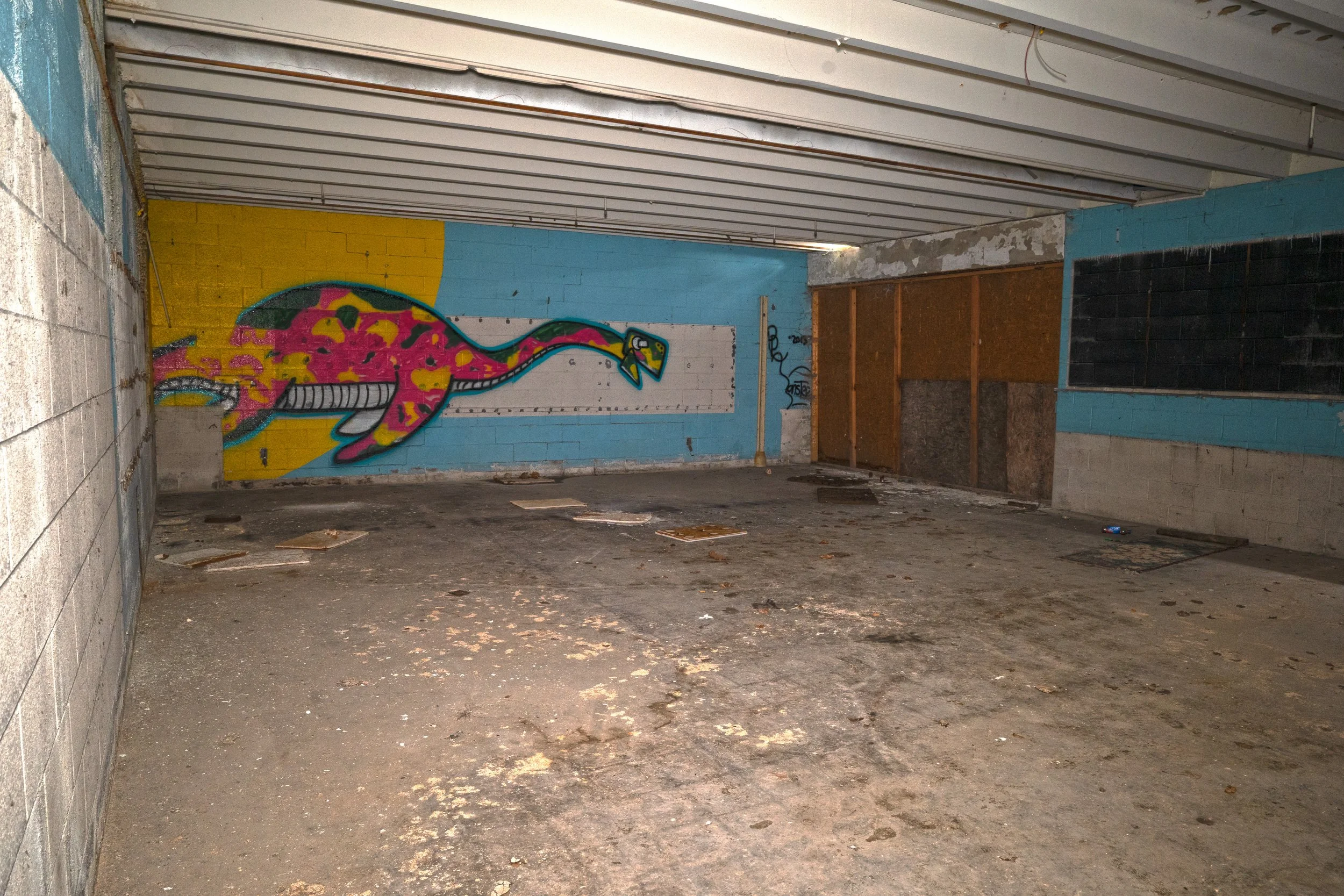 A nice graffiti piece in one of the classrooms