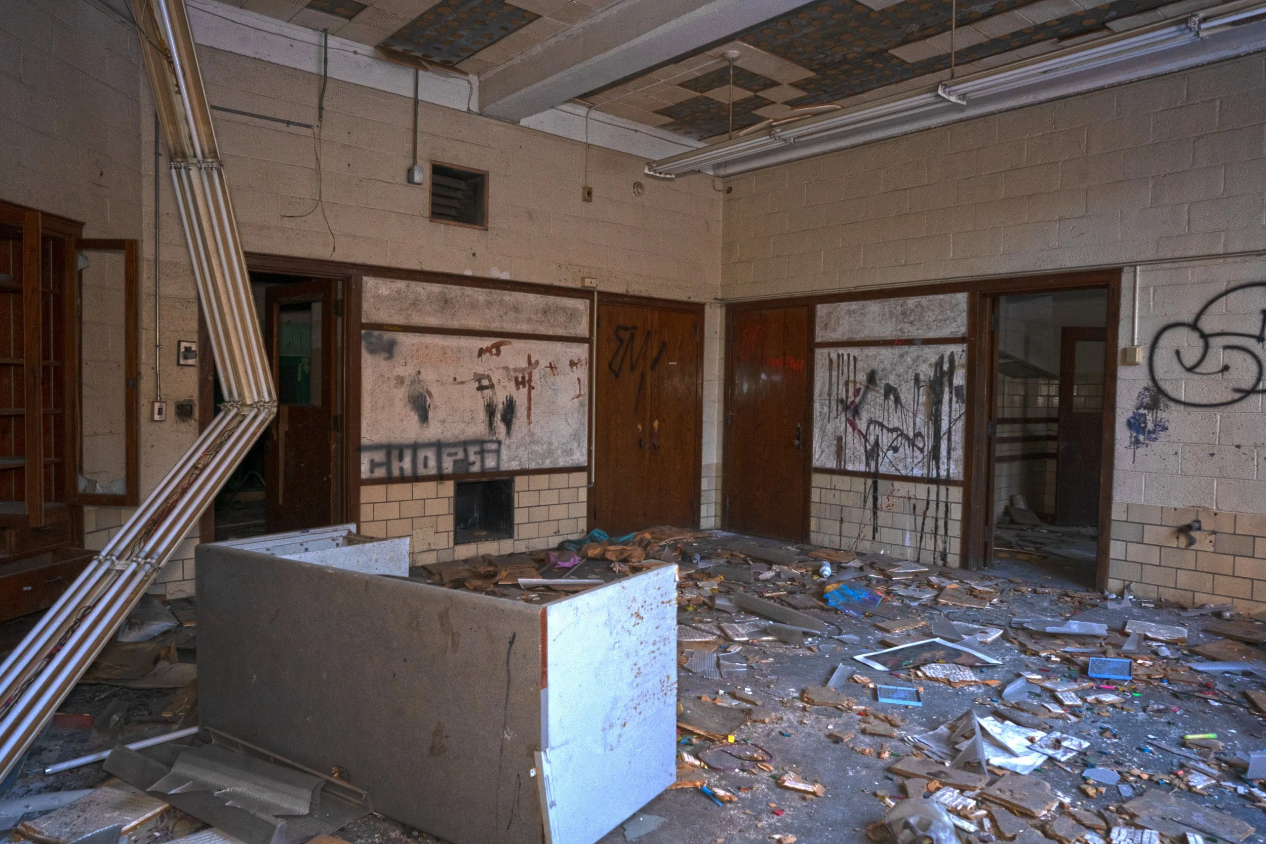 Same block of 3 classrooms