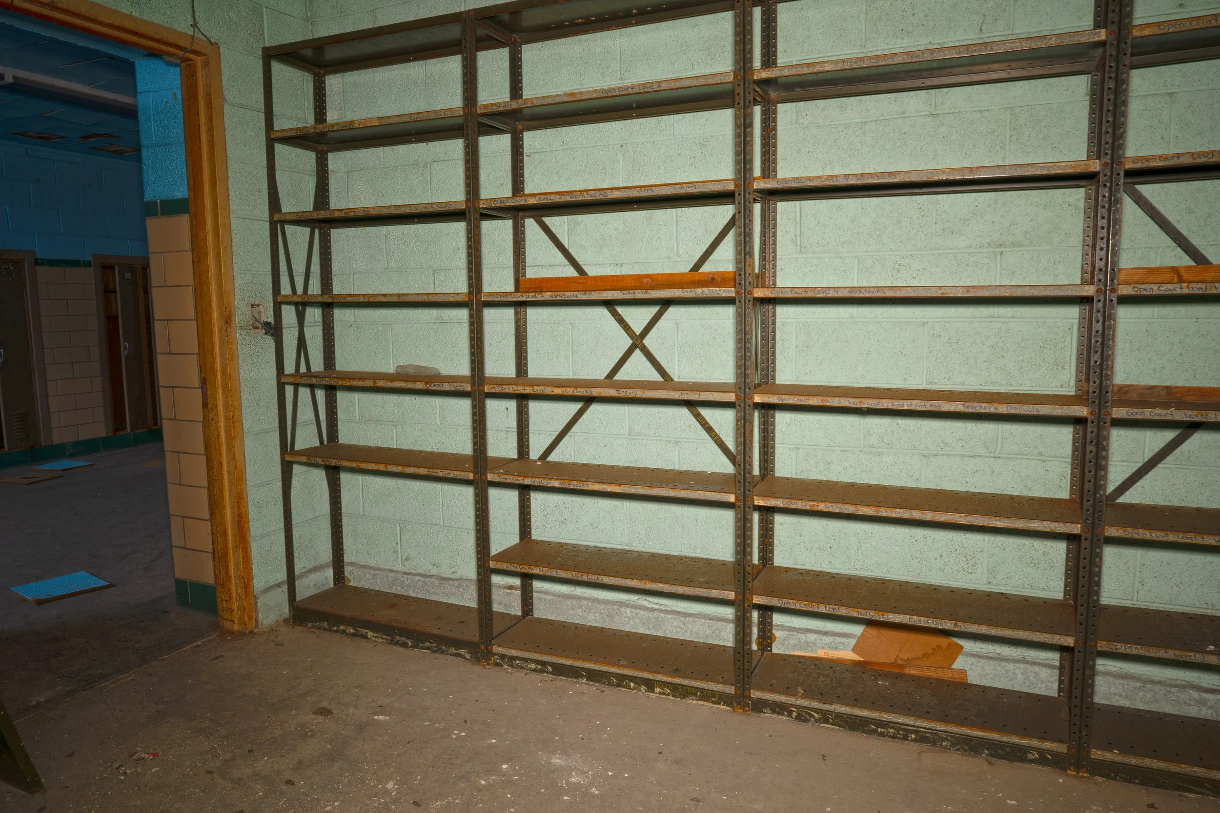 storage room next to "Locker room"