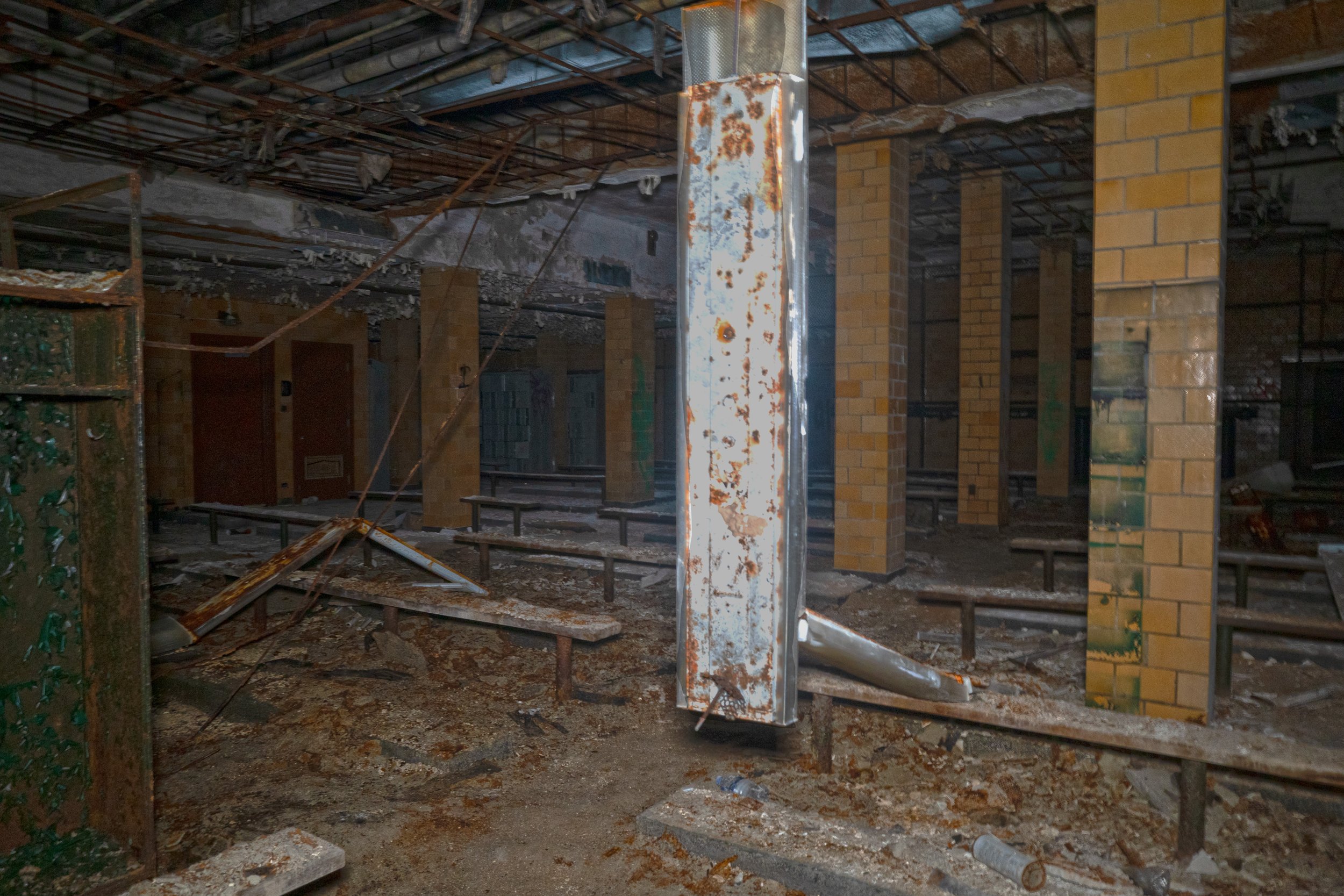 one of the locker rooms