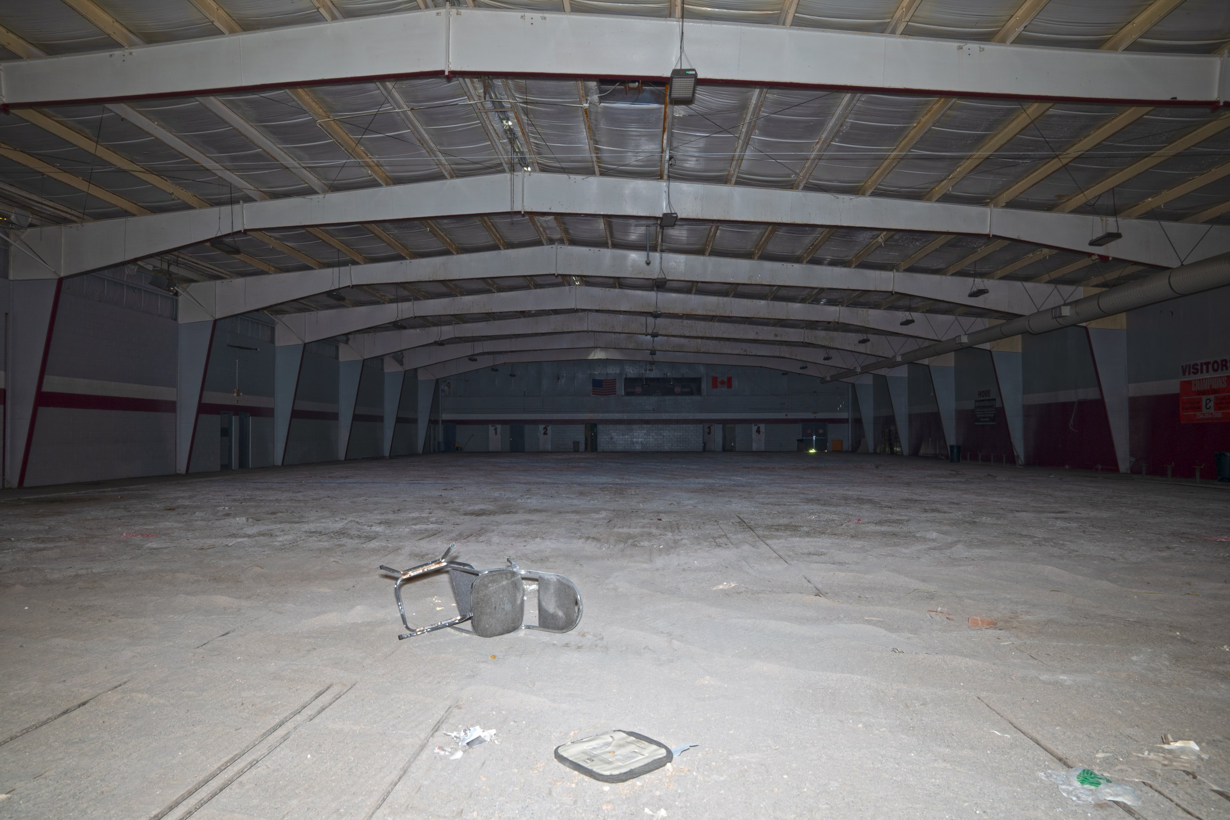 The sandy court for volleyball and Futsal