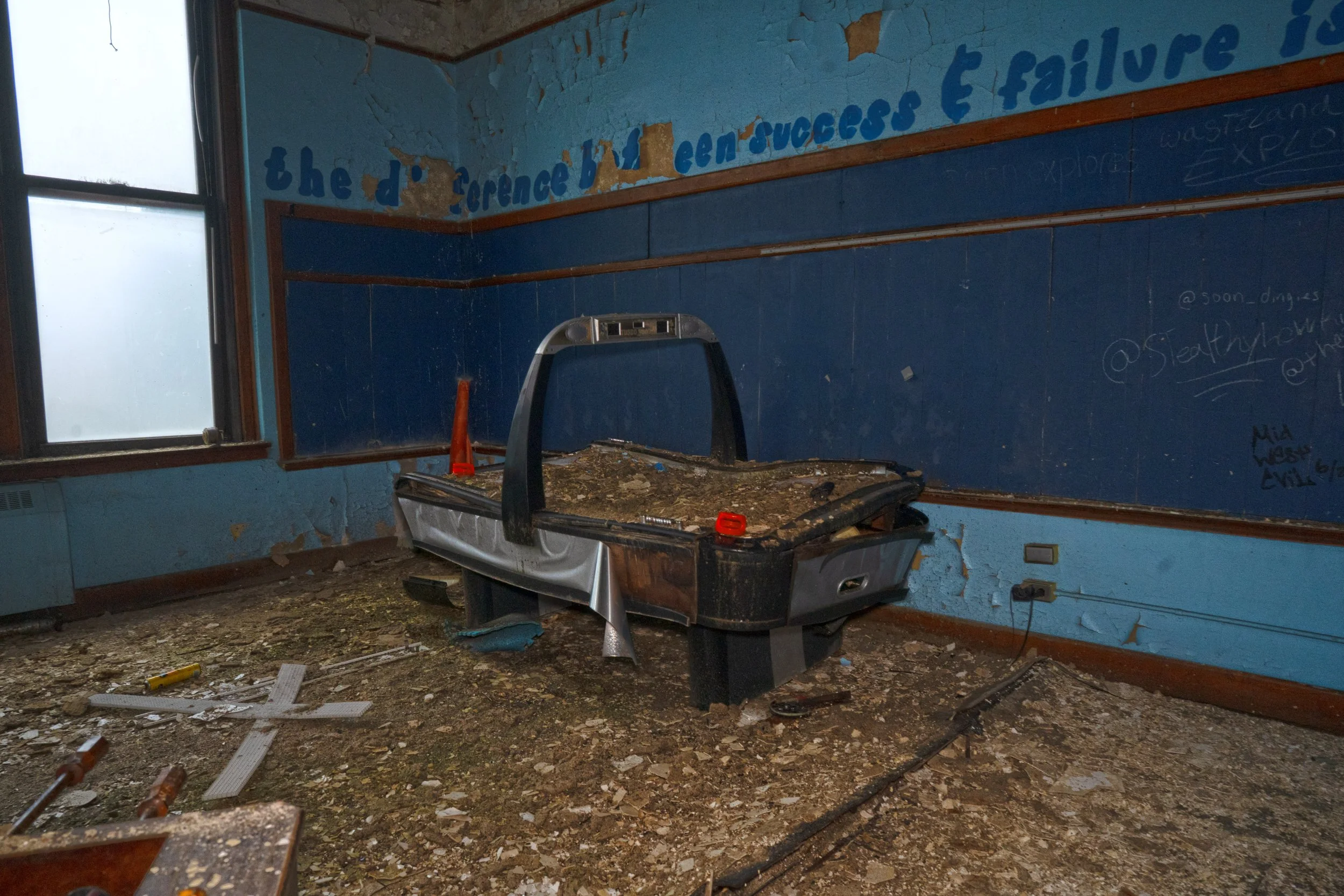 air hockey table in same room