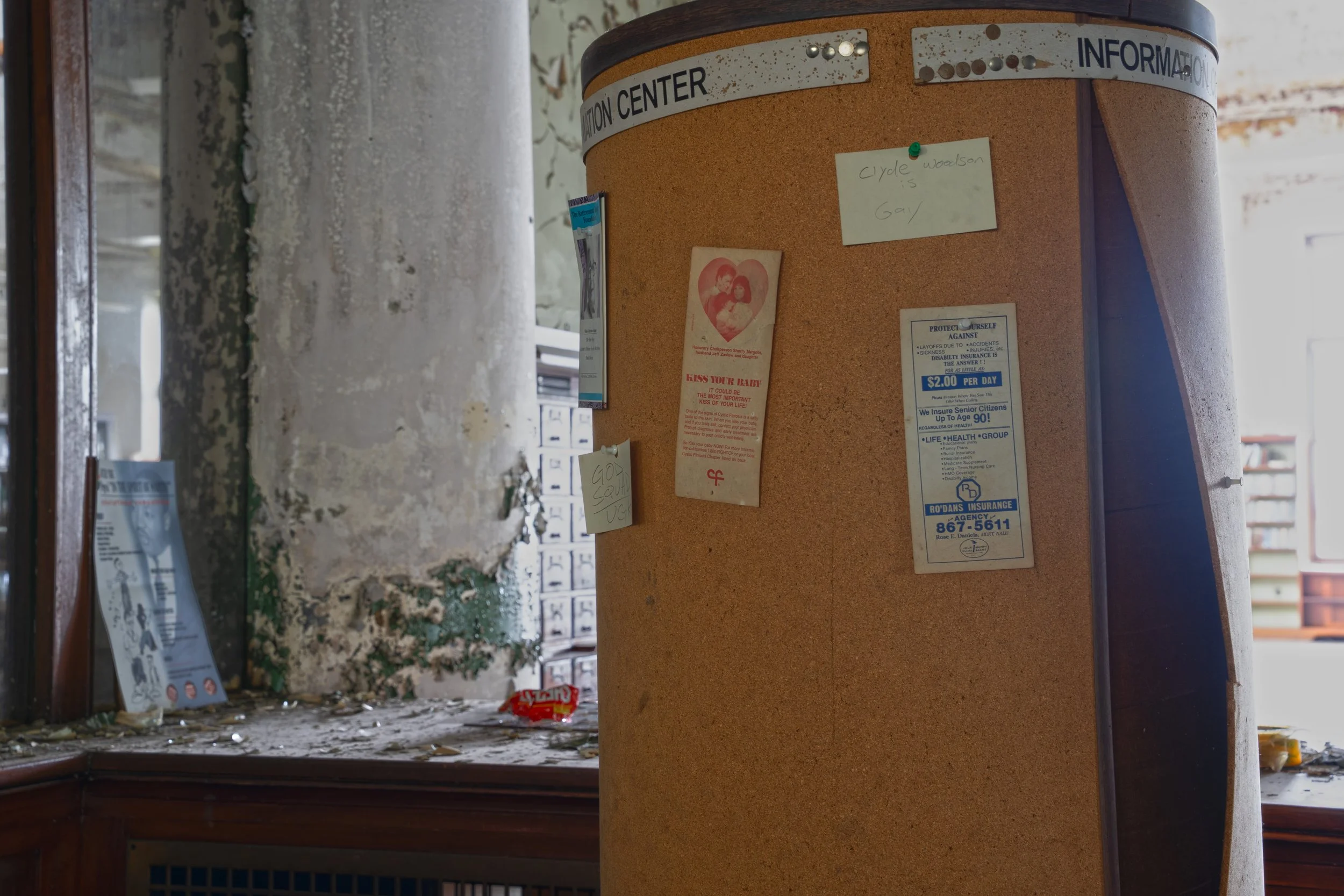 Information center in main lobby