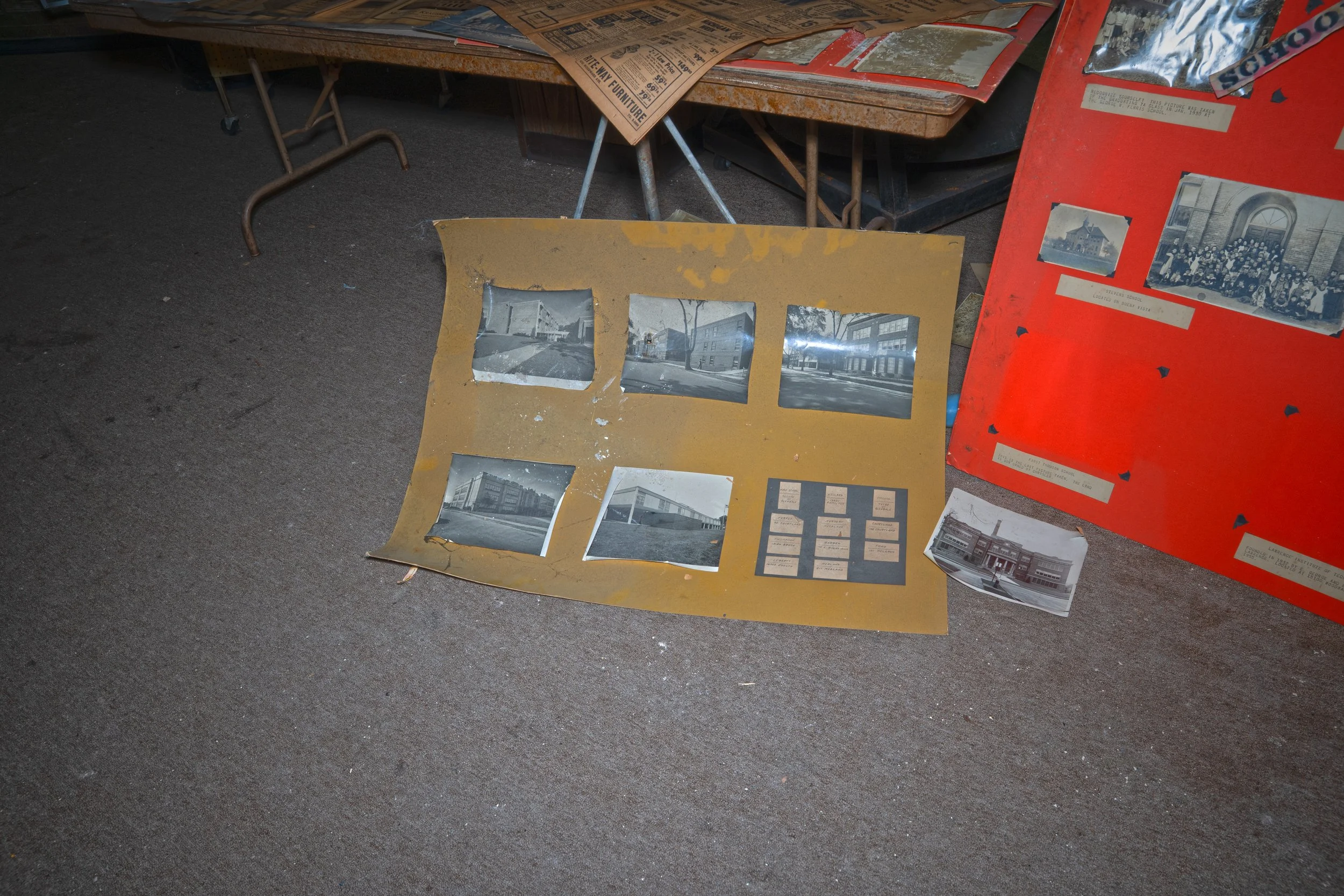 Highland Park Historical Museum shot 2 (The poster shows pictures of all the highland park schools)