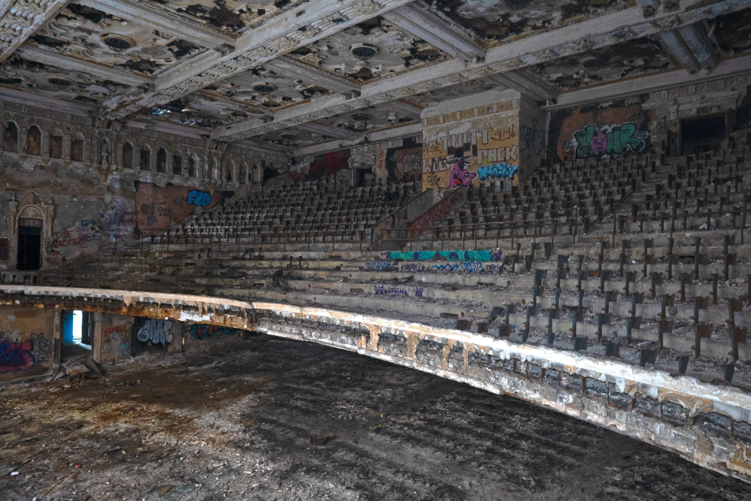 Auditorium balcony as seen from one of the boxes of the auditorium  