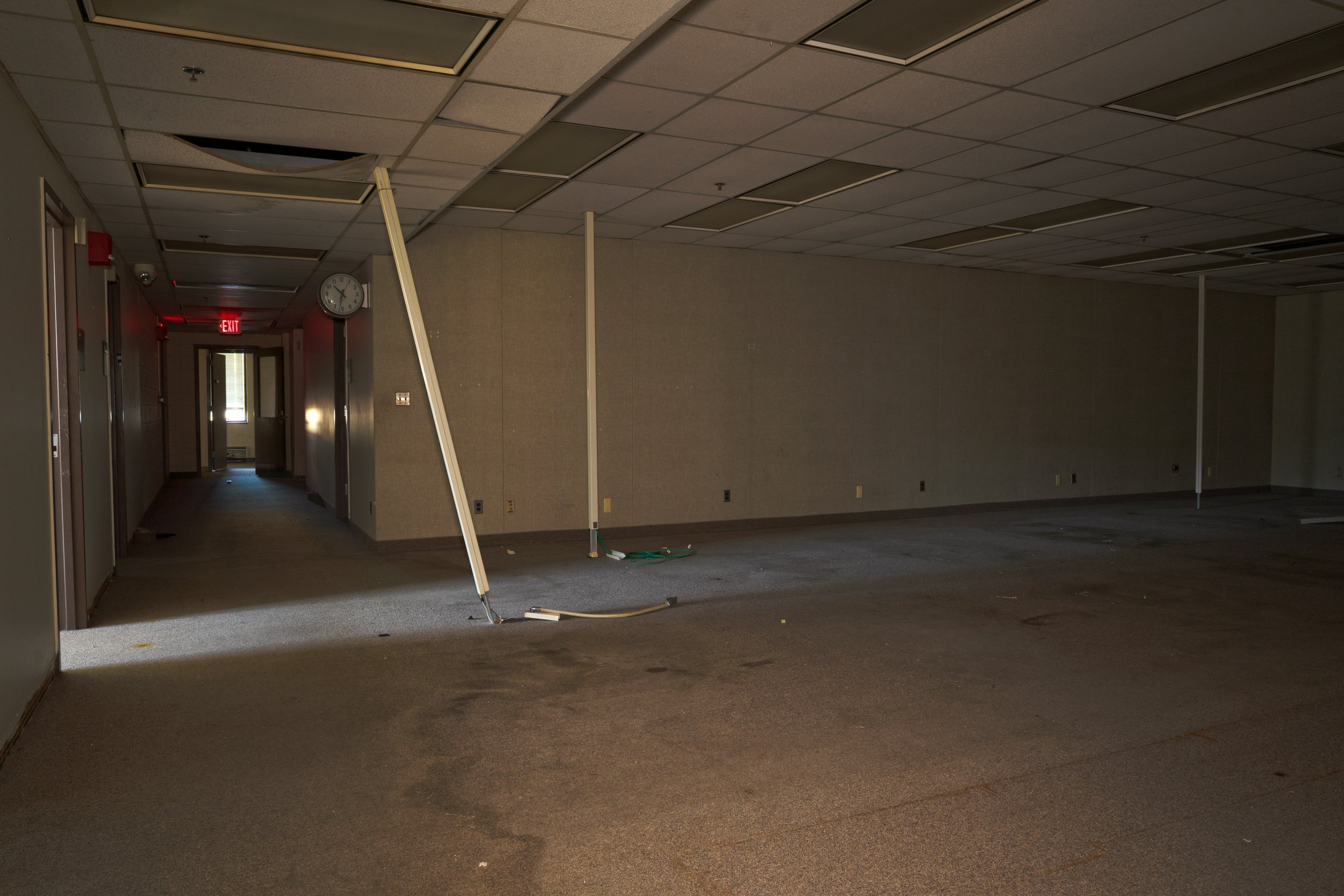Conference room in the middle of the office spaces