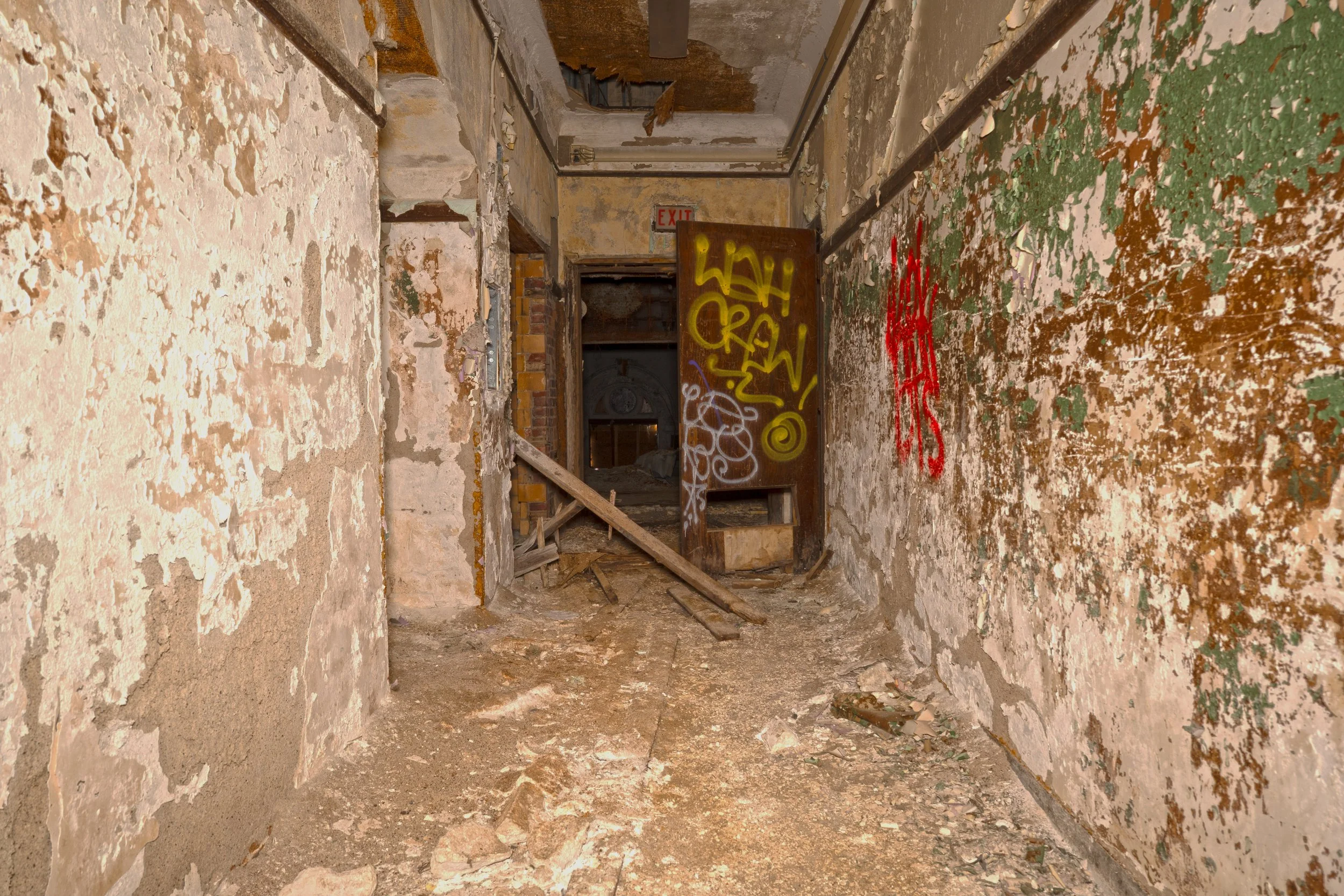 Gymnasium corridor to 2nd floor main hallway