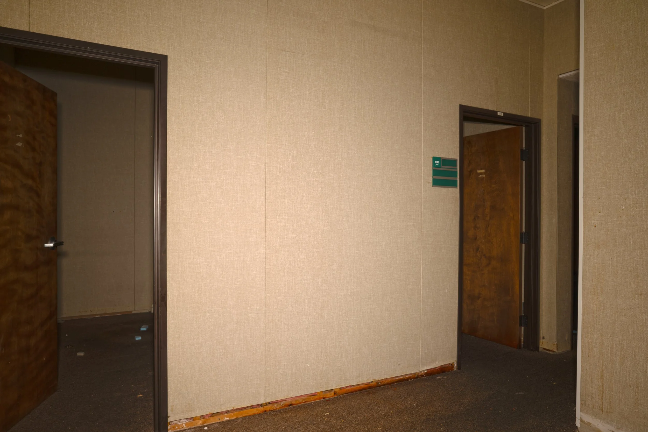 likely patient rooms in the far back of the 1st floor spaces  
