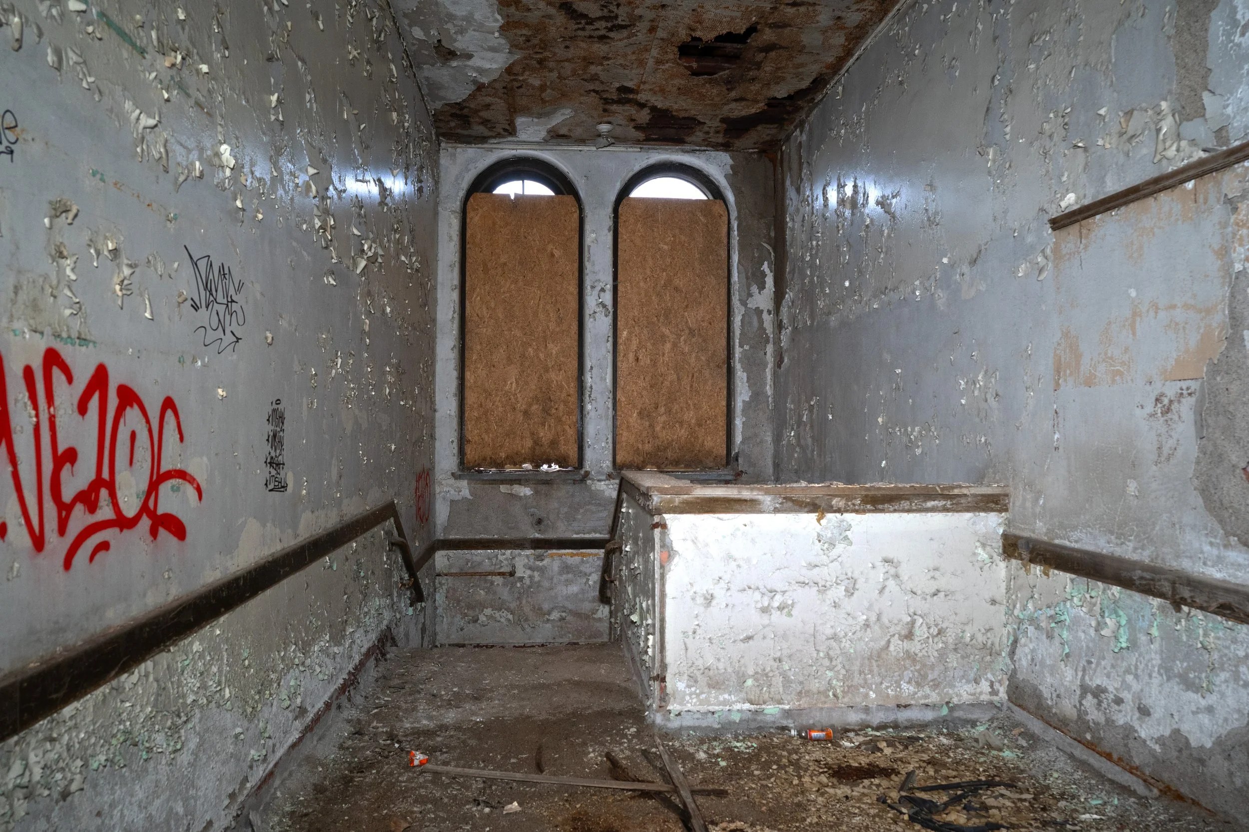 Stairwell as seen from 2nd floor