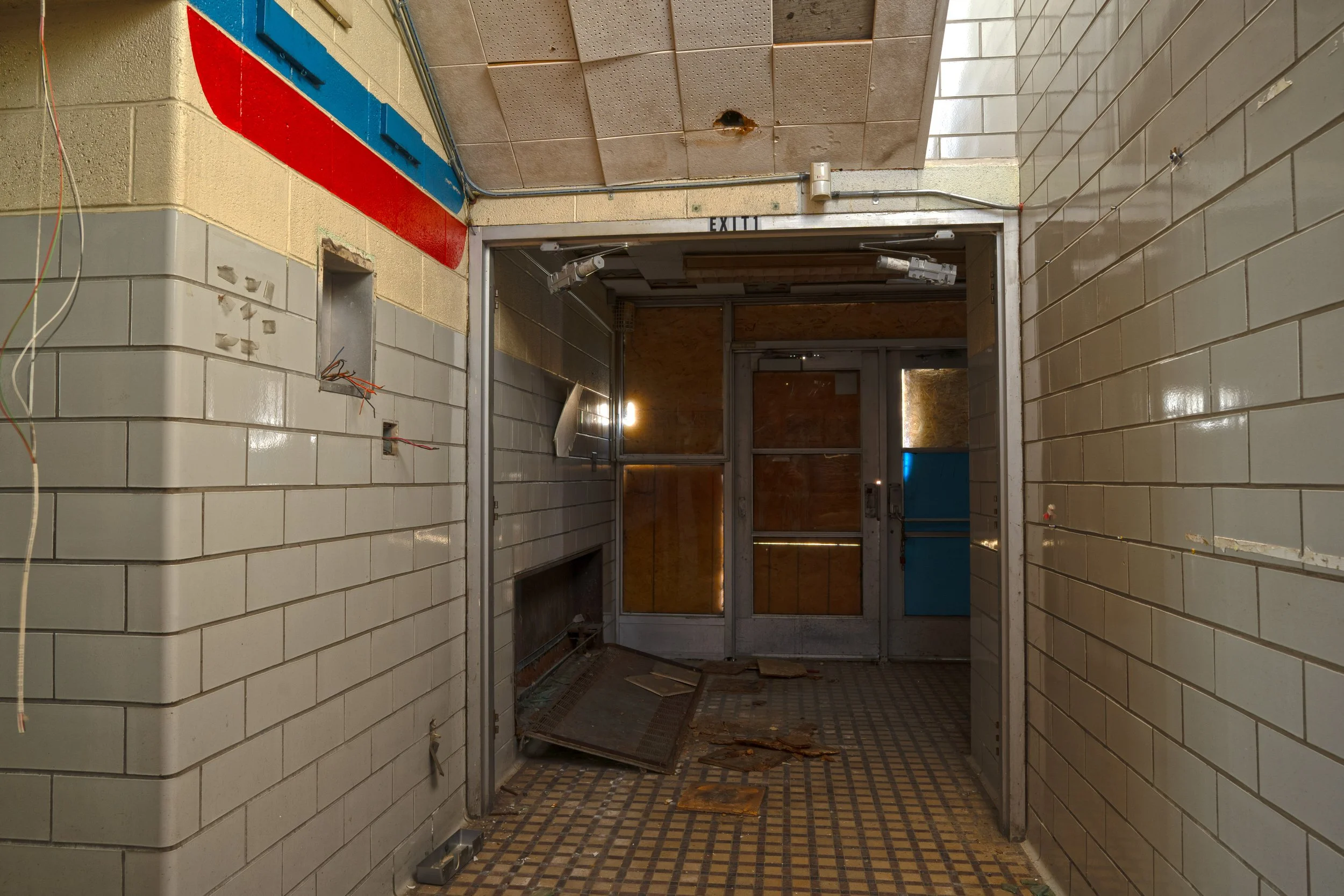 one of the entrances to Ludington 