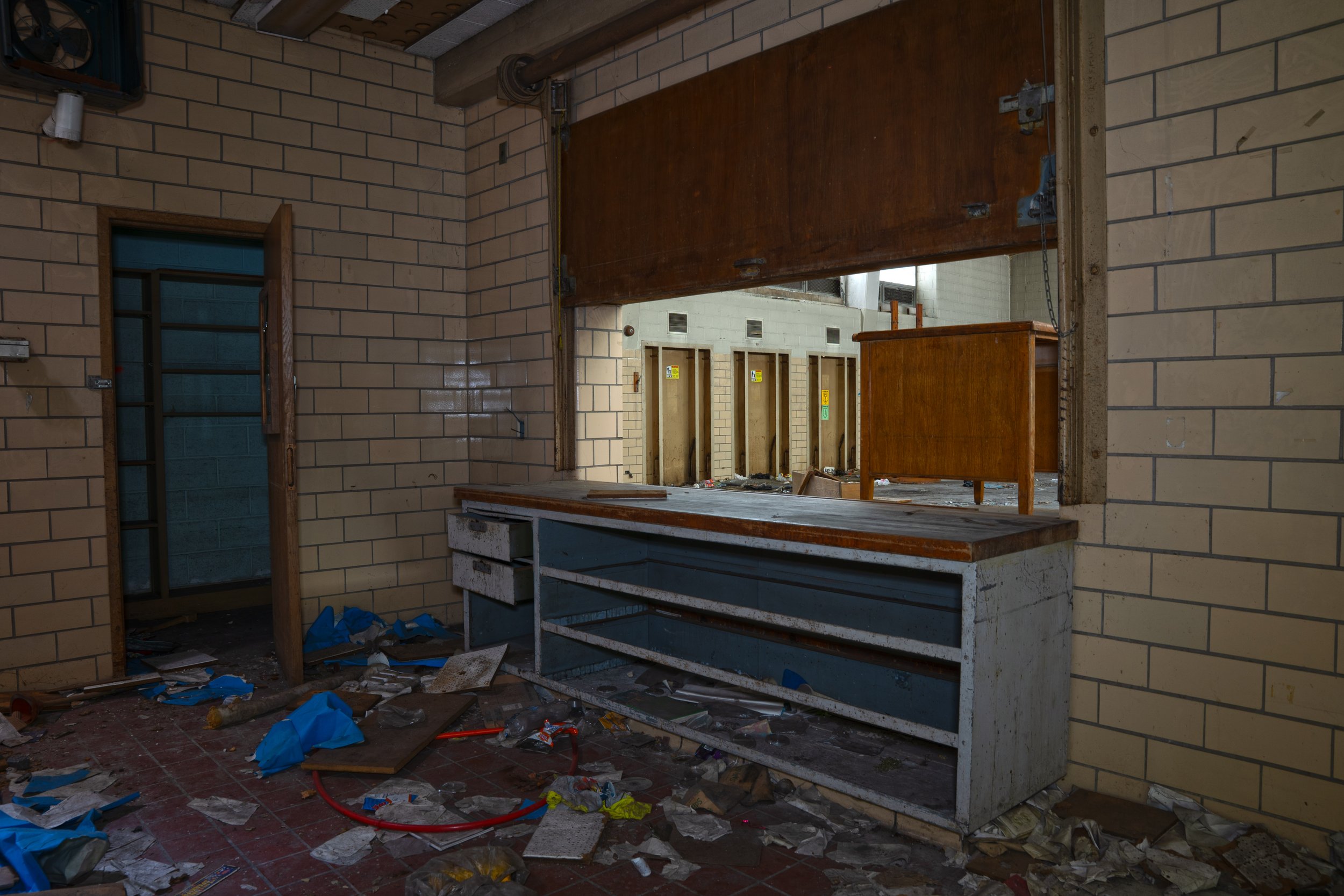 Kitchen serving area in Gymnasium