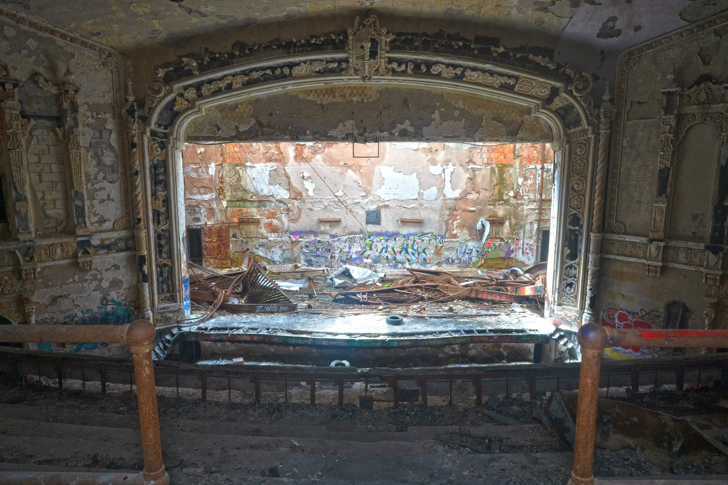 Facade of the auditorium stage 
