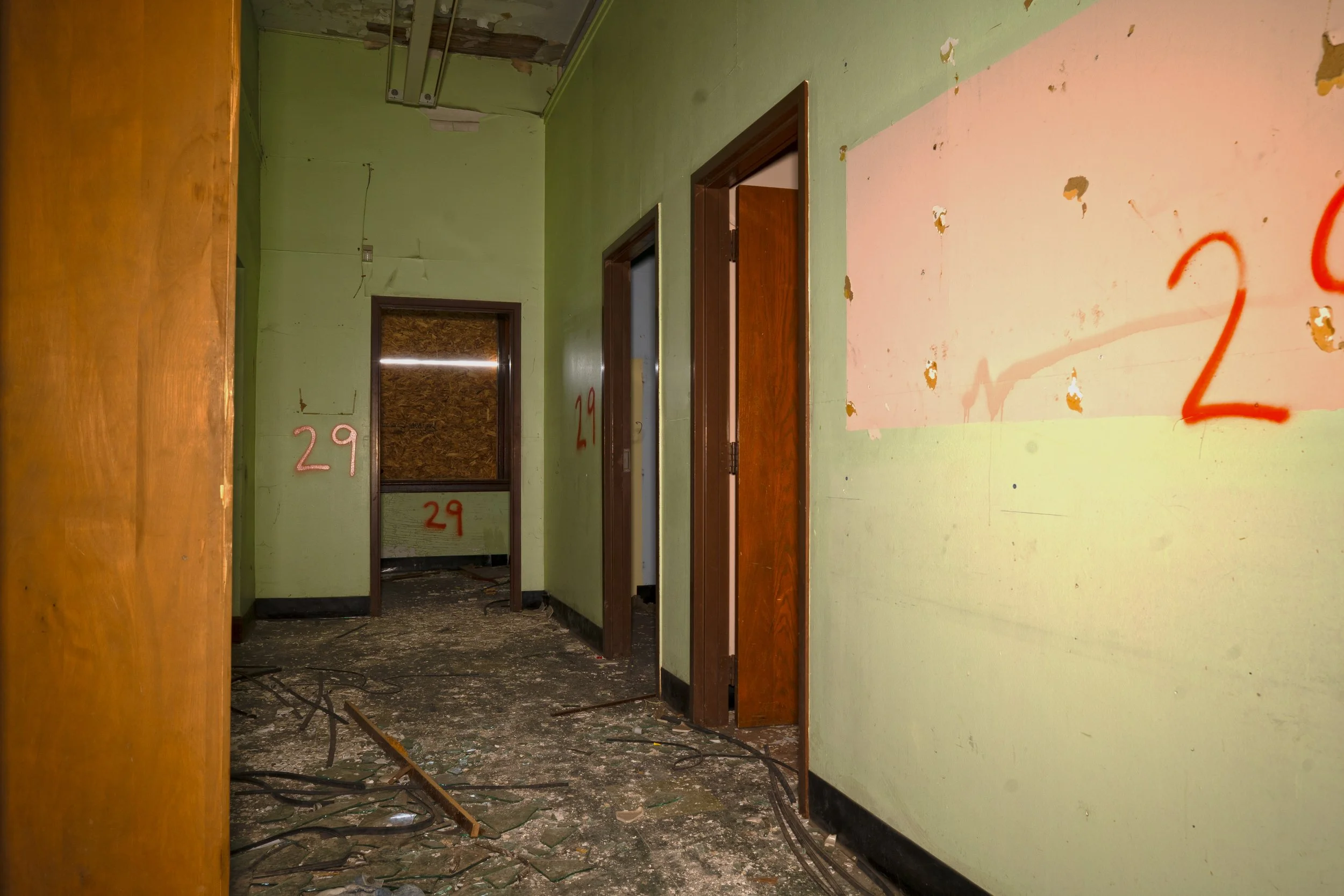 Possibly a kindergarten section of the school due to lockers separated from the main hallway