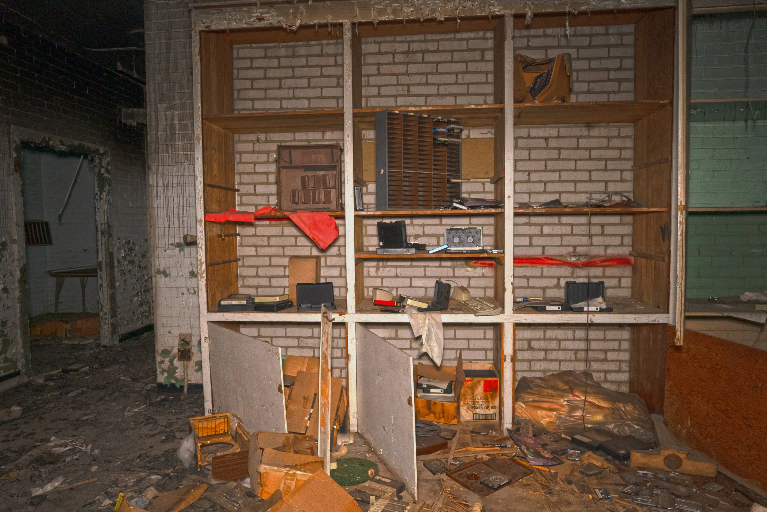 1st floor storage shelves 