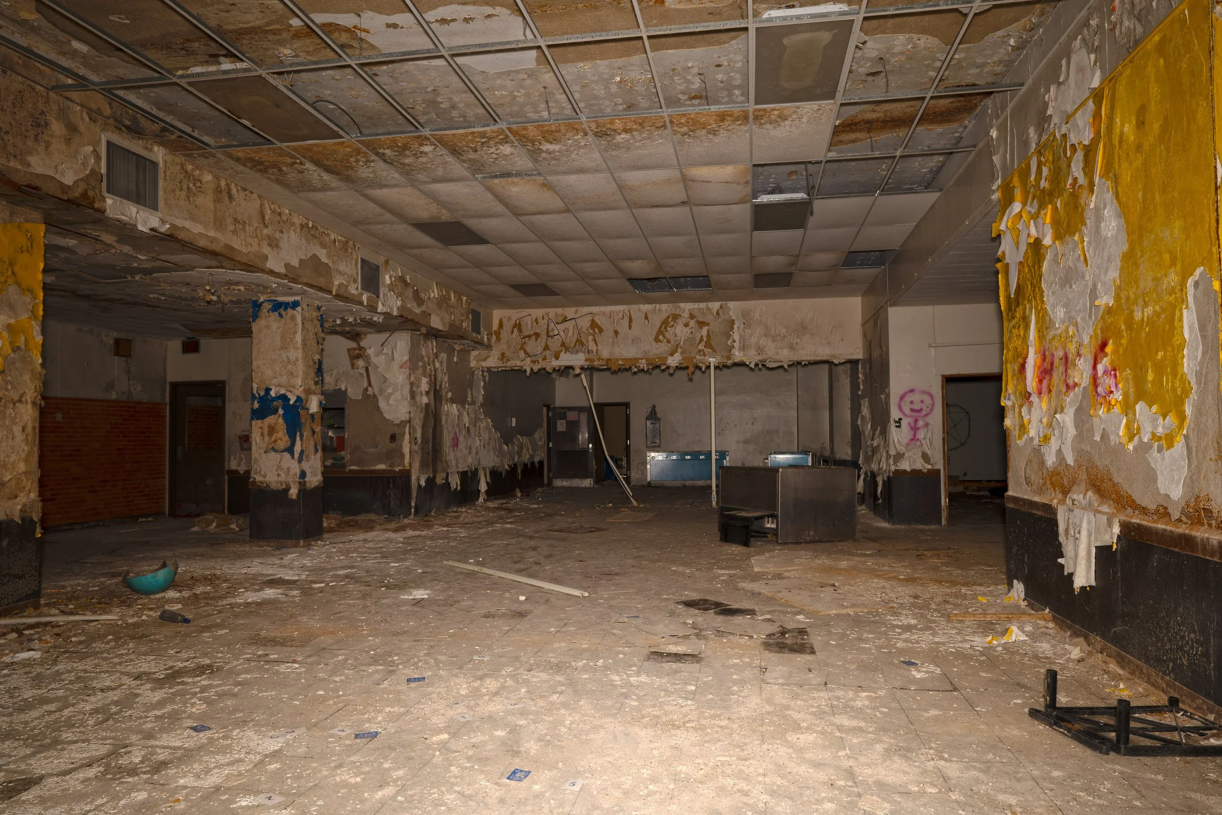 Cafeteria space in basement shot 1