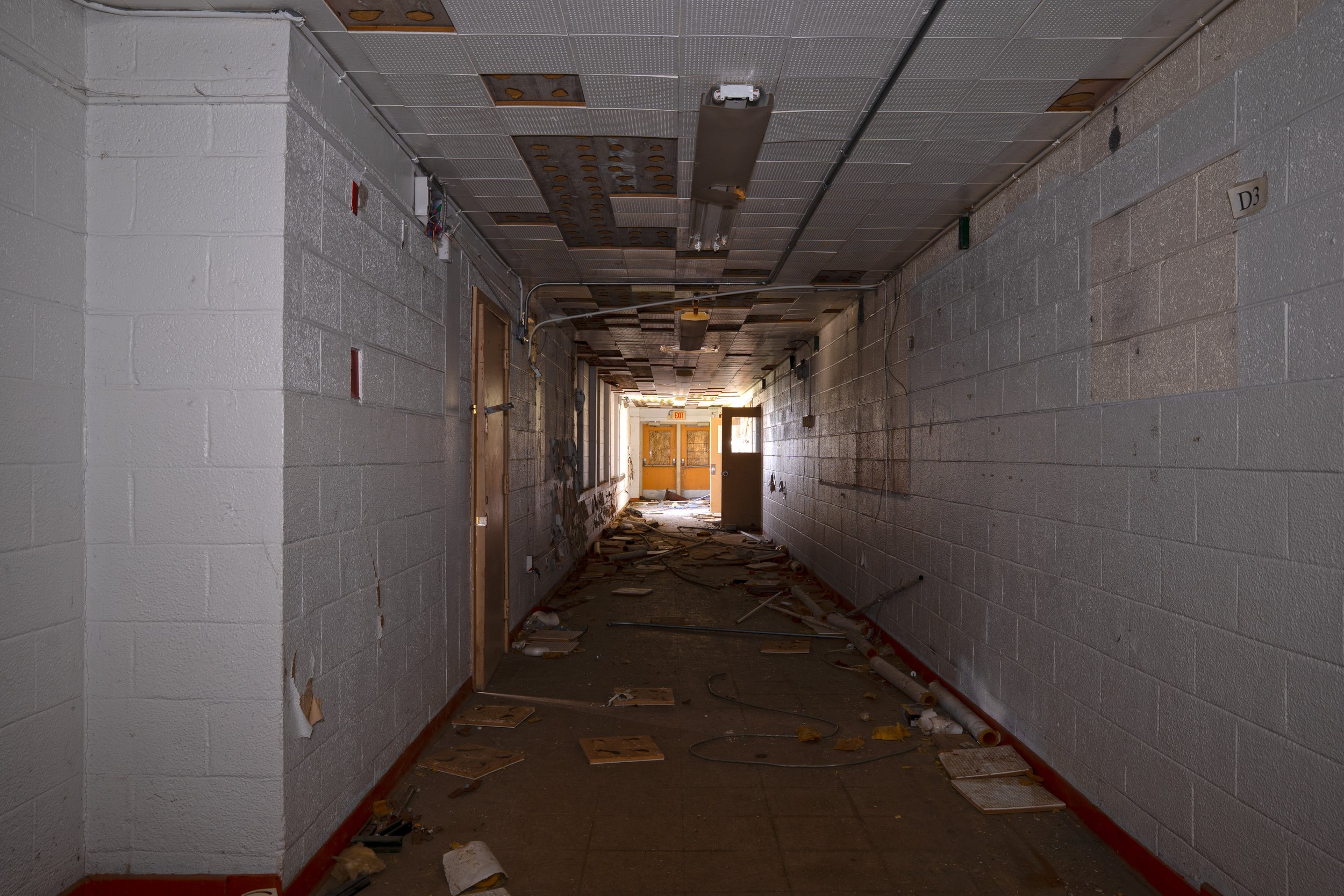 Shorter hallway of the L shaped section