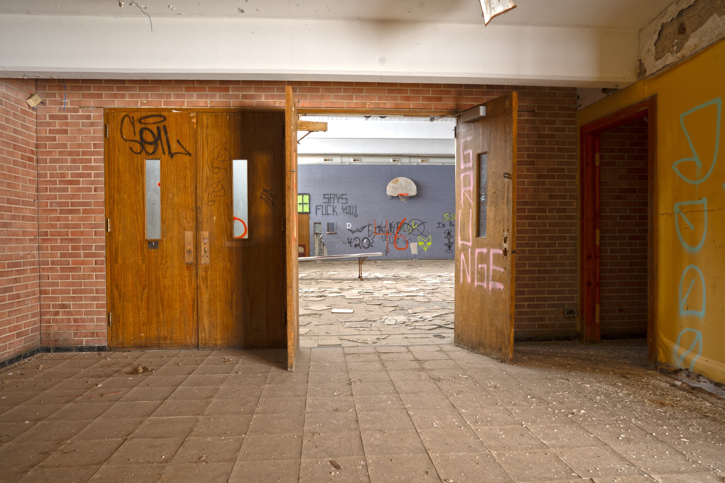 gymnasium entrance shot 2