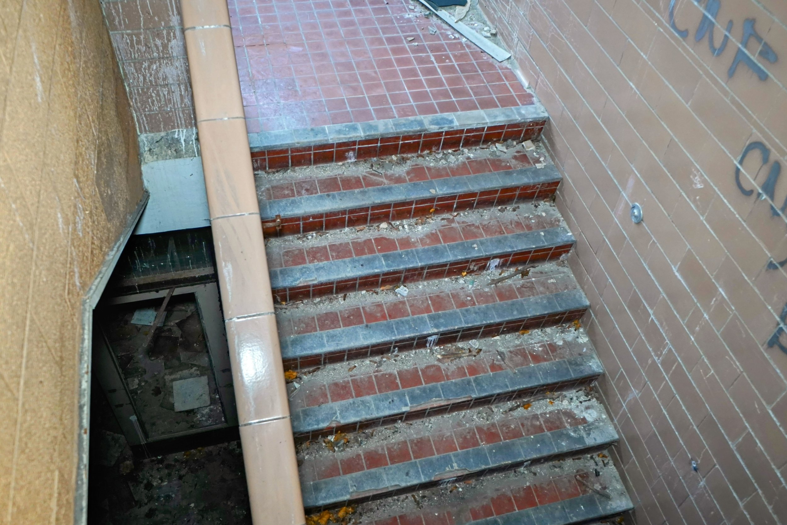 Looking down that staircase