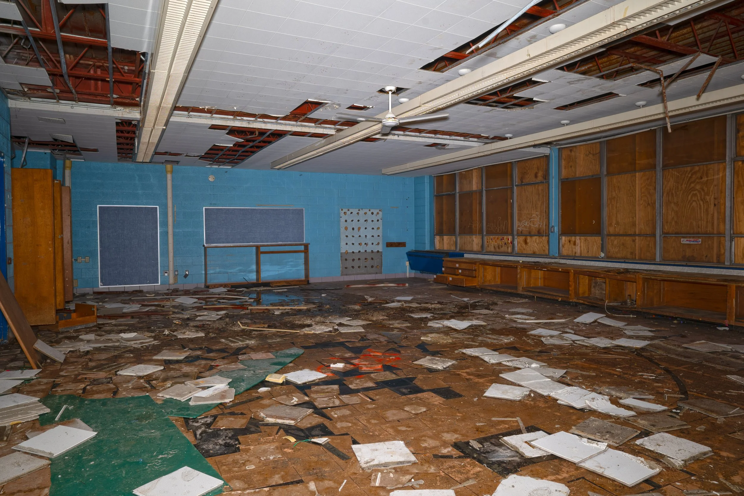 The kindergarten room 