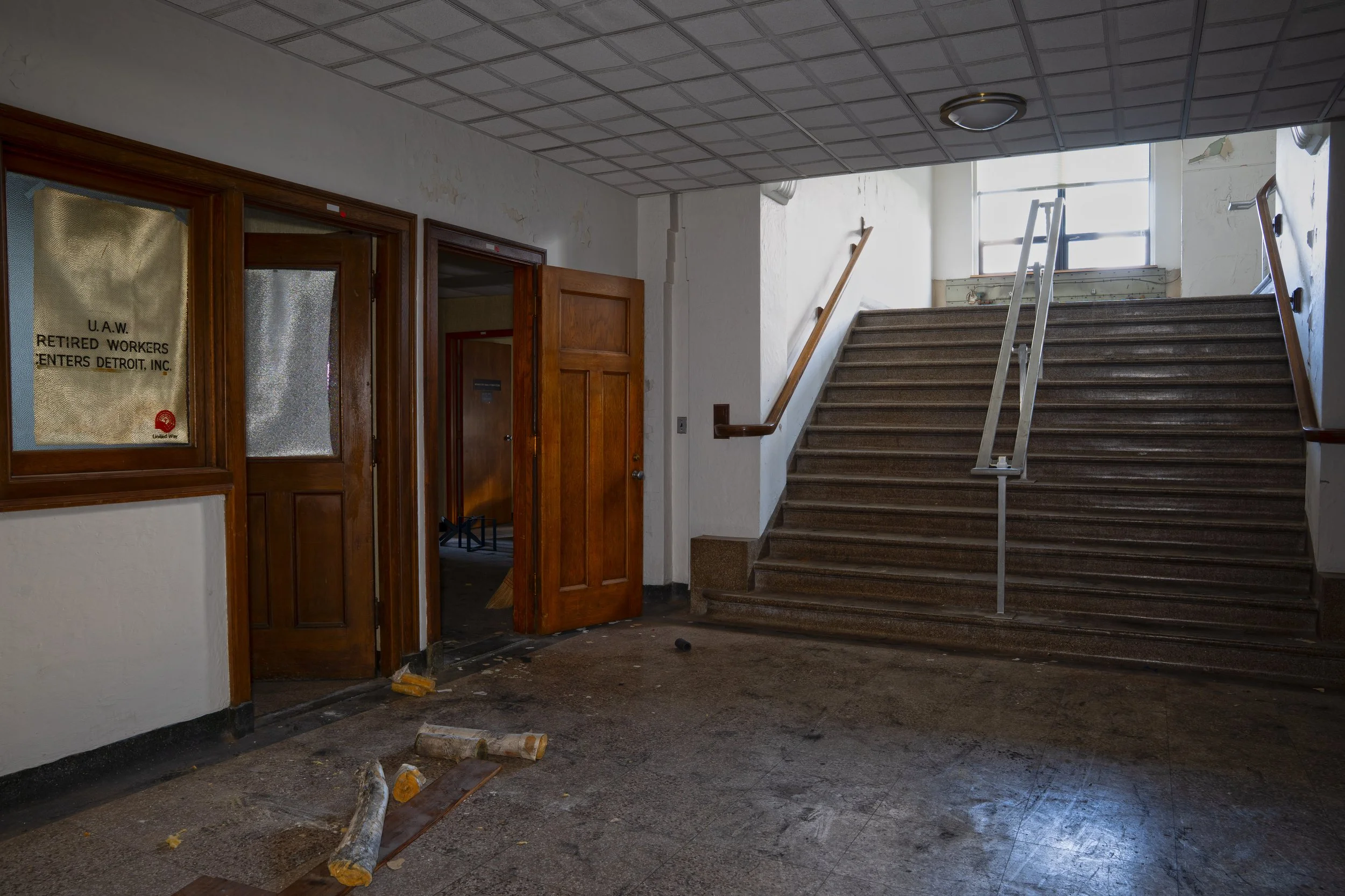 Staircase leading to 3rd floor office spaces 