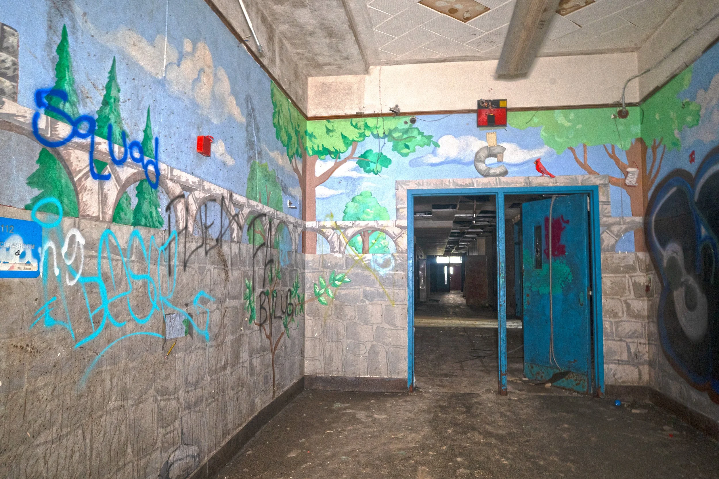 Another mural in the original school 