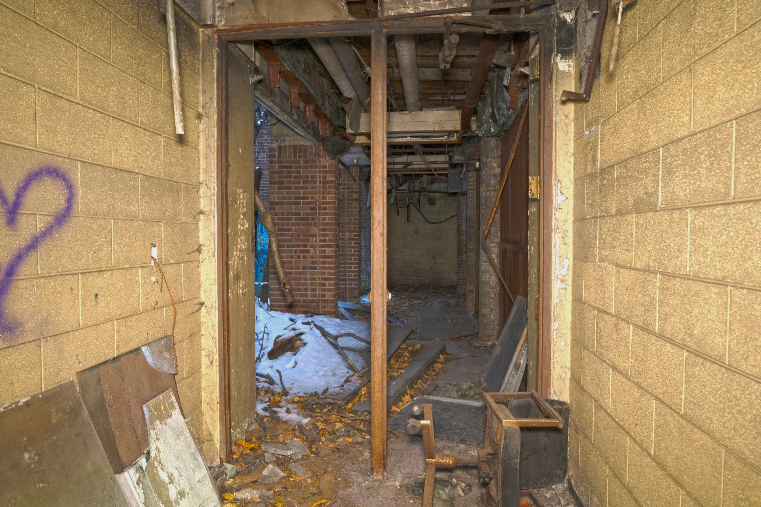 Basement corridor shot 2