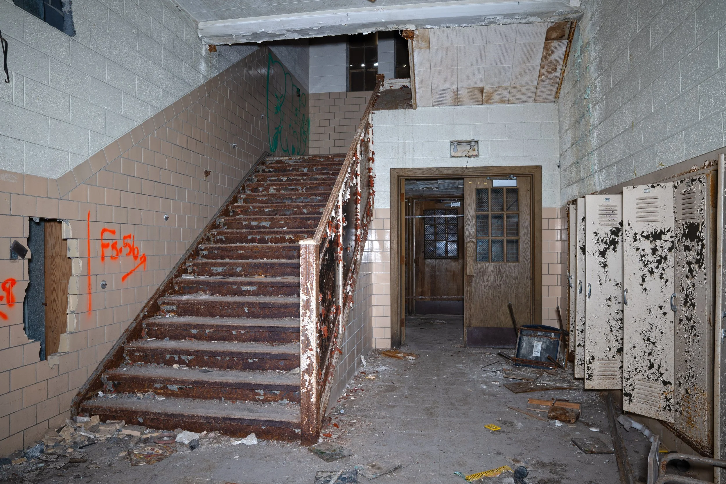 Staircase leading to 2nd floor