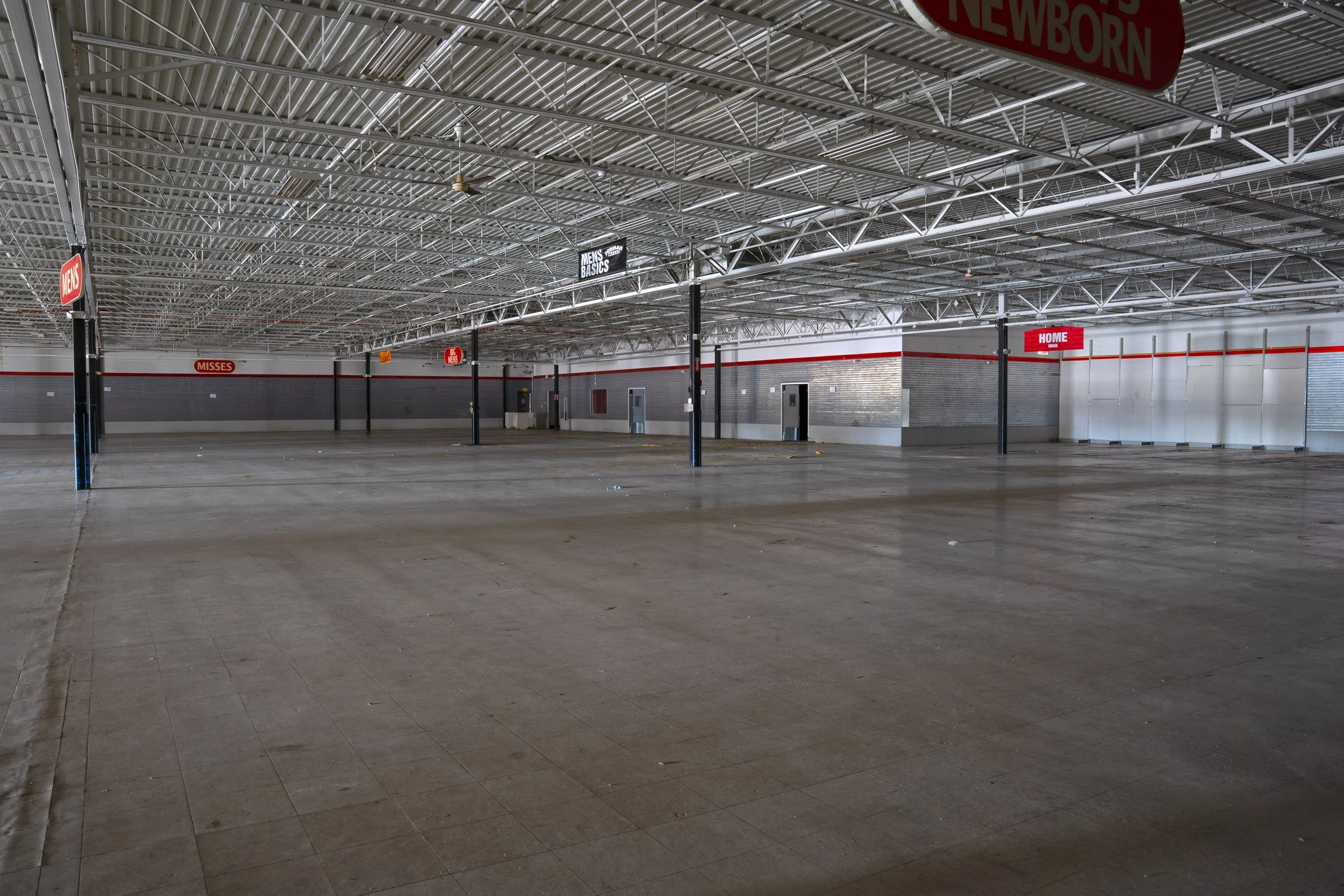 The last tenant of the Center was Forman Mills, which operated out of the former Toys R Us