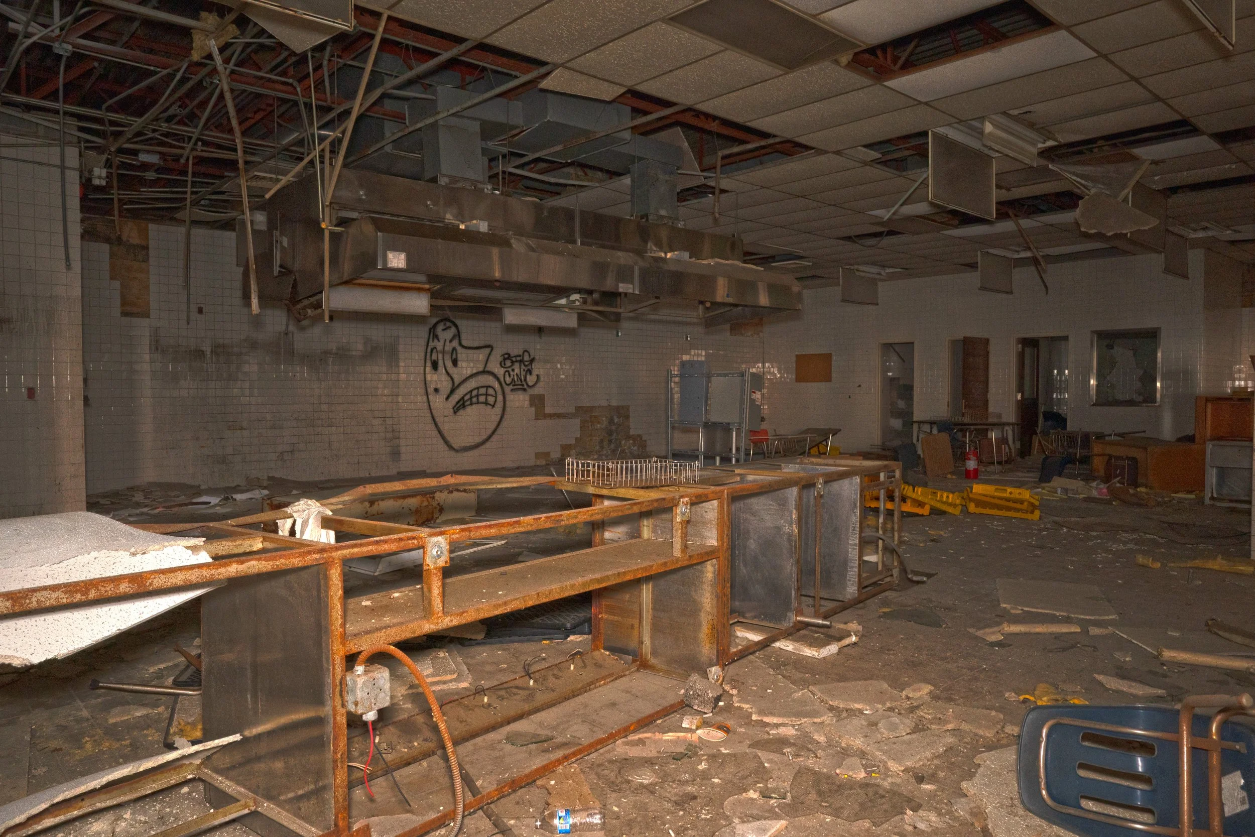 Kitchen area in the Cafeteria