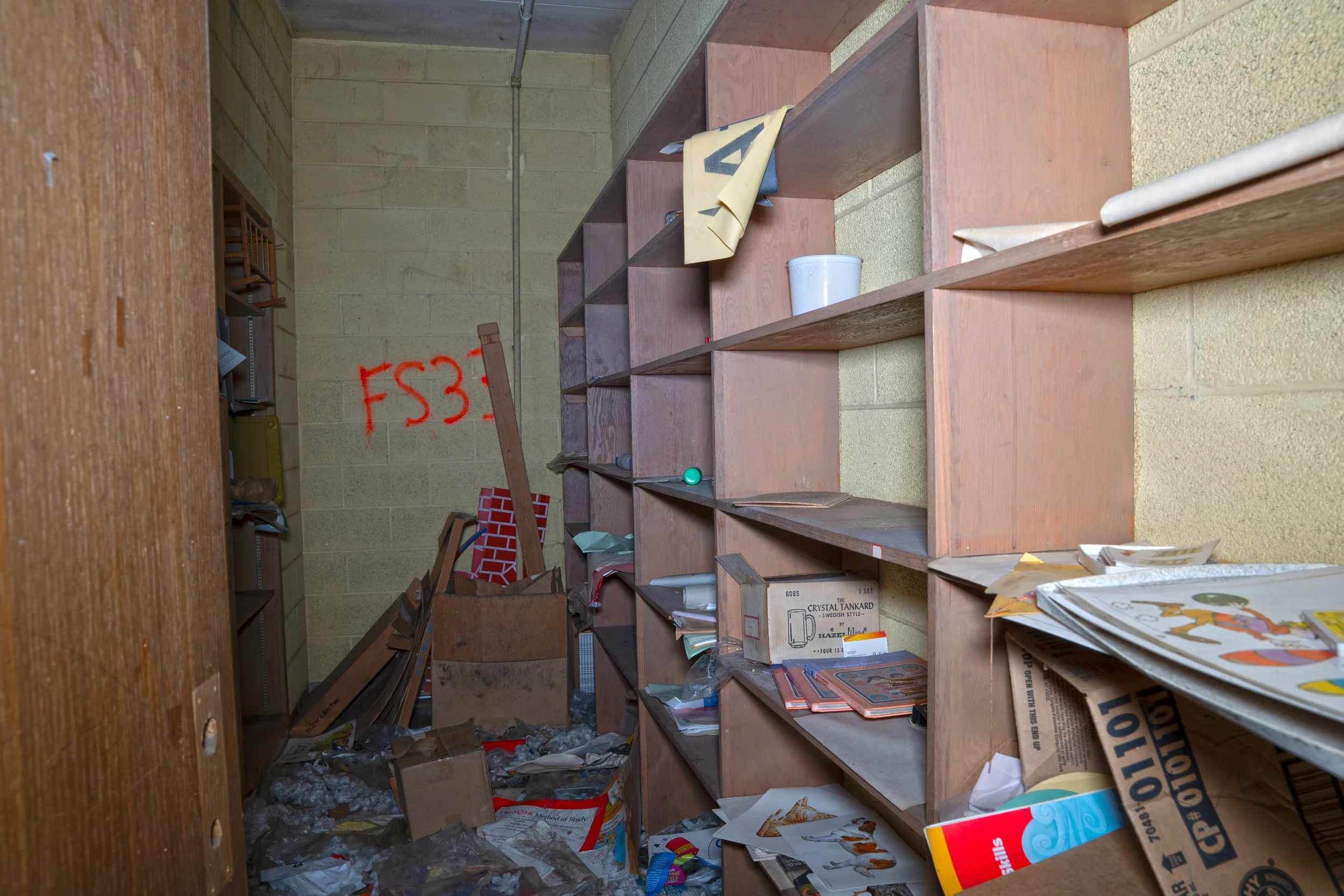 Storage room in Kindergarten room 