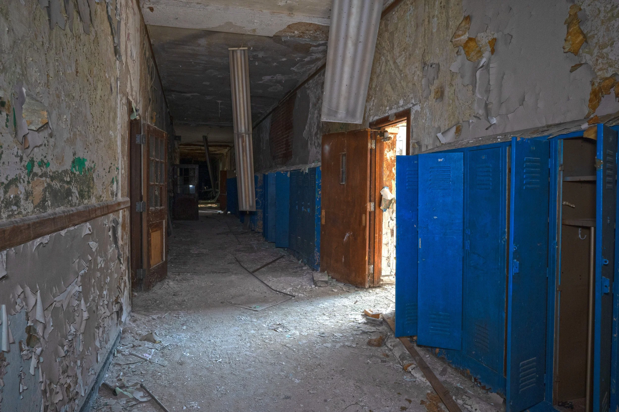 1st floor hallway next to gymnasium 