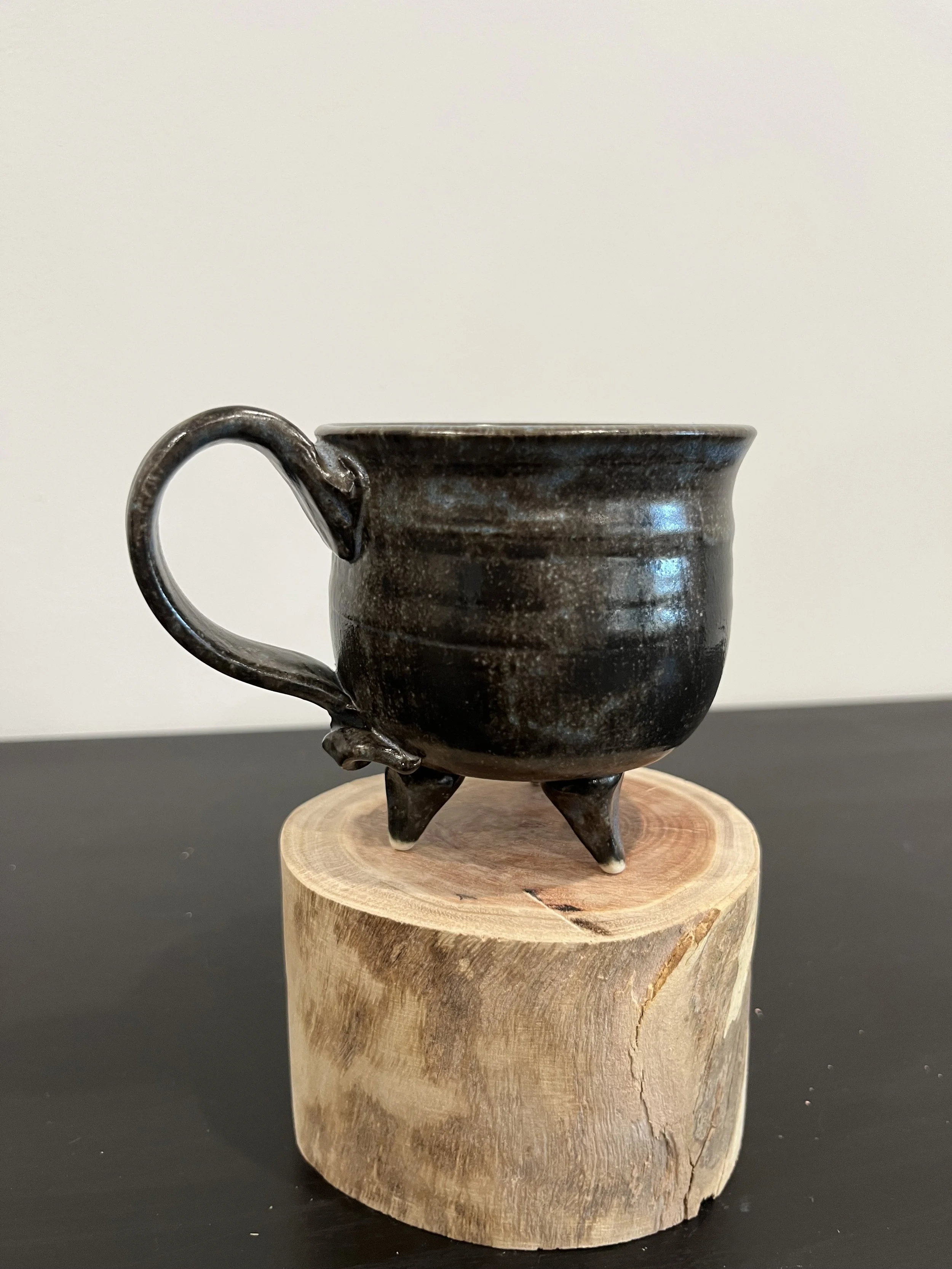 Little black cauldron cup