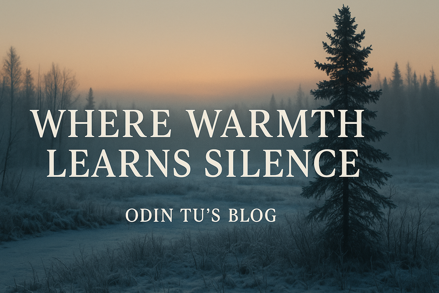 Where Warmth Learns Silence