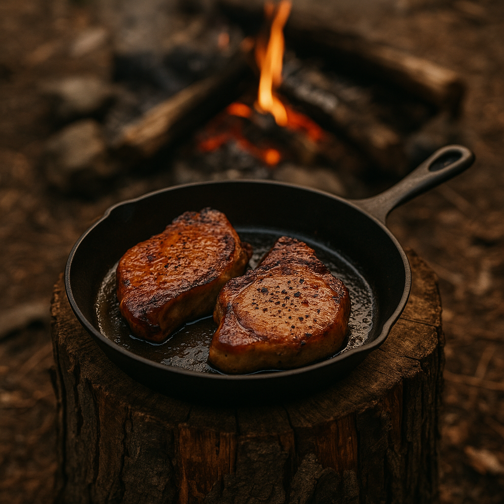 Smoky Maple Campfire Chops