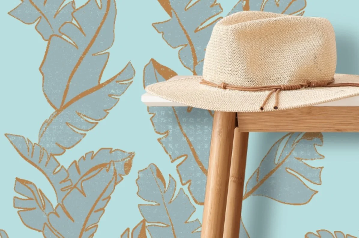 blue-mustard-banana-palm-surface-design