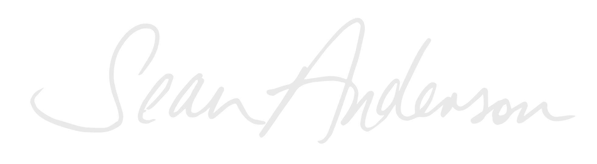 Signature text that reads 'Sean Anderson' in a stylized, cursive font.