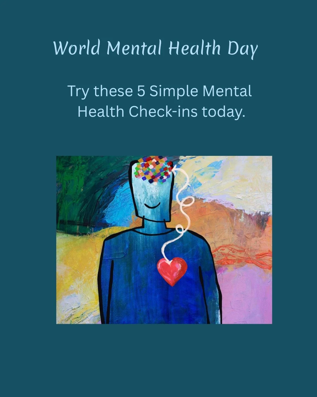 🌿 5 Simple Mental Health Check-Ins for Today 🌿

1️⃣ Rate your mood 1&ndash;10 ~ how are you really feeling?

2️⃣ Notice your energy ~ rested or running on empty?

3️⃣ Check your thoughts ~ mostly positive, negative, or neutral?

4️⃣ Reflect on conn