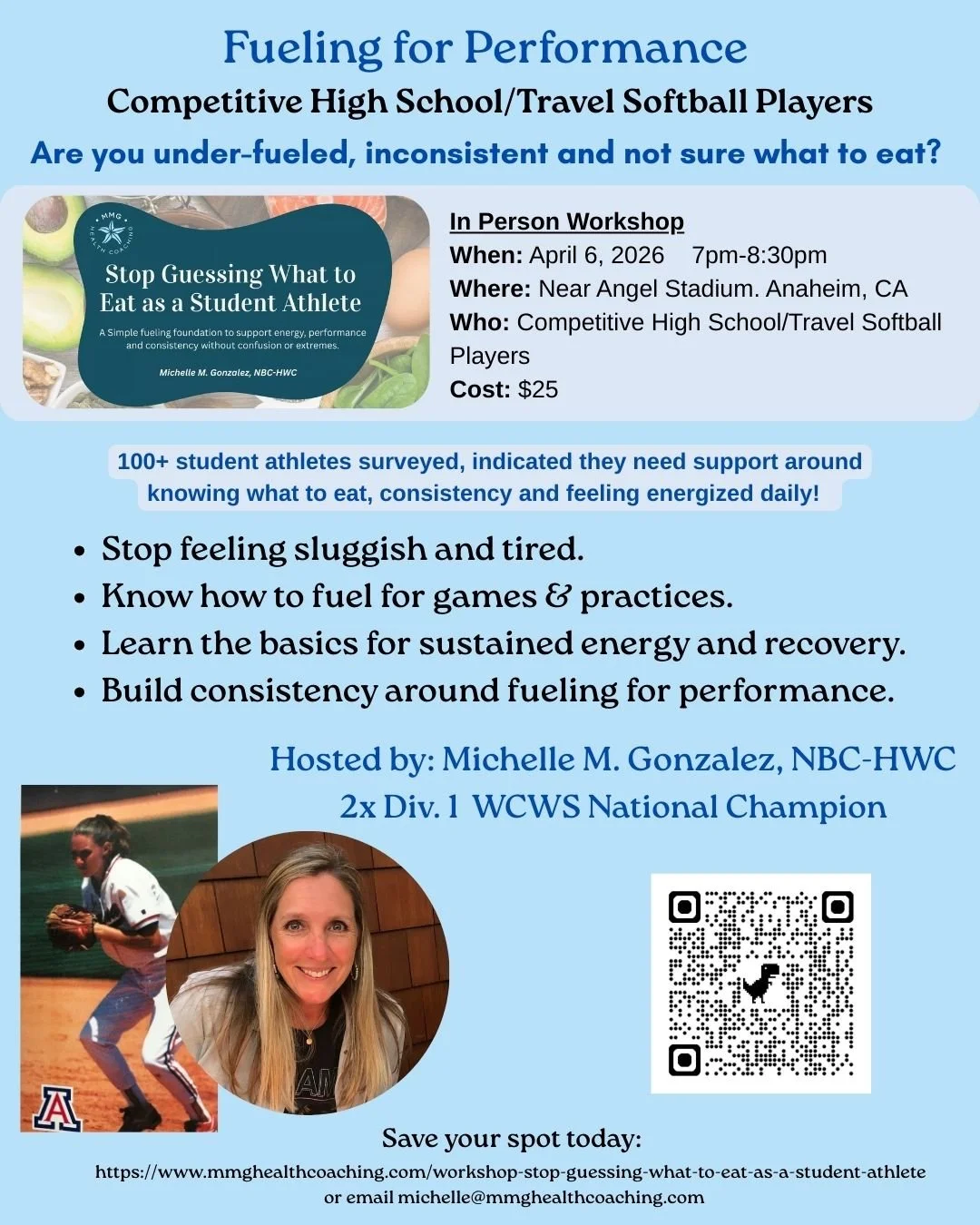 Are you a competitive high school/travel softball player? Do you know one? 

Most student athletes think feeling tired and fatigued is just part of the game. It's not. Proper fueling and recovery can make a world of difference. 

Setting a solid foun