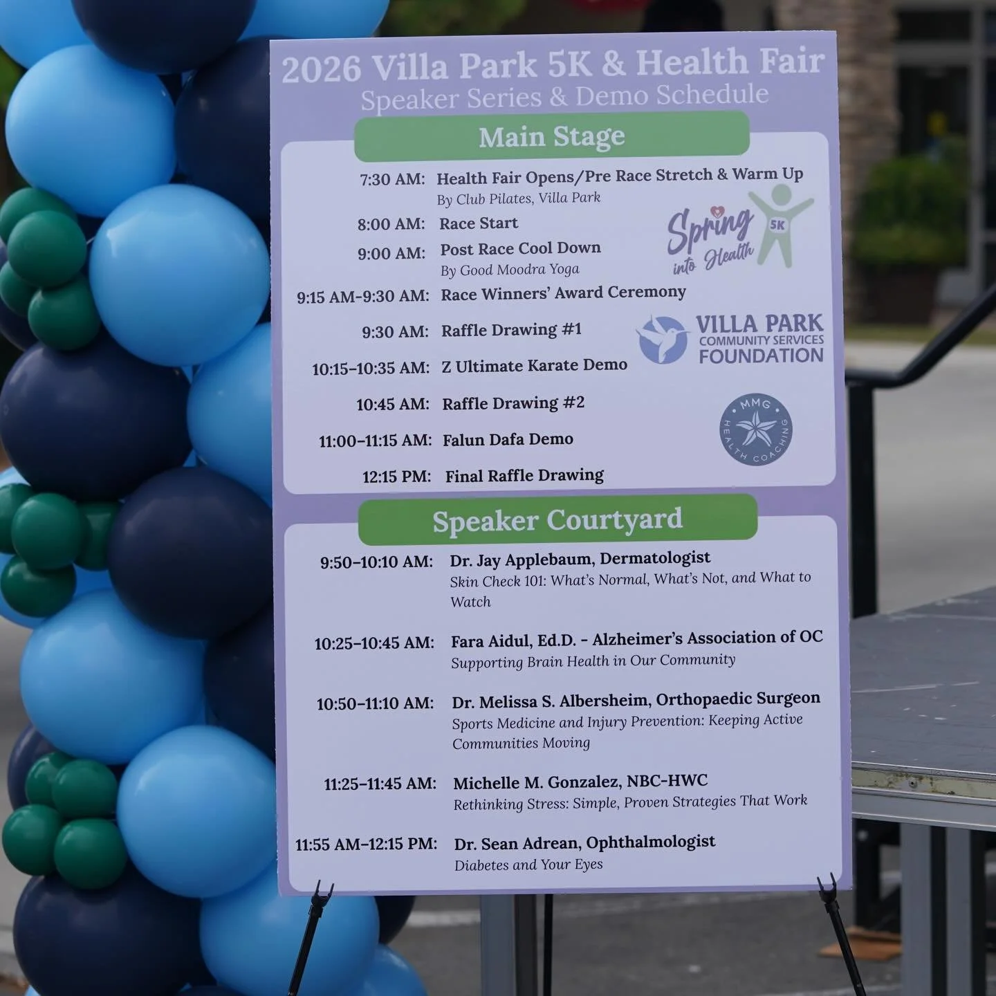 What an incredible morning at the 2026 Spring into Health 5K &amp; Health &amp; Wellness Fair! 💙✨

MMG Health &amp; Wellness was honored to collaborate with the Villa Park Community Services Foundation and the City of Villa Park to host the 2nd Annu