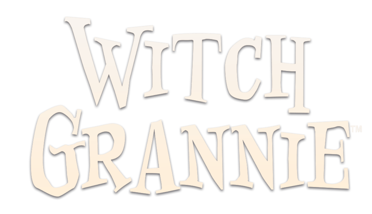 Witch Grannie logo in cream