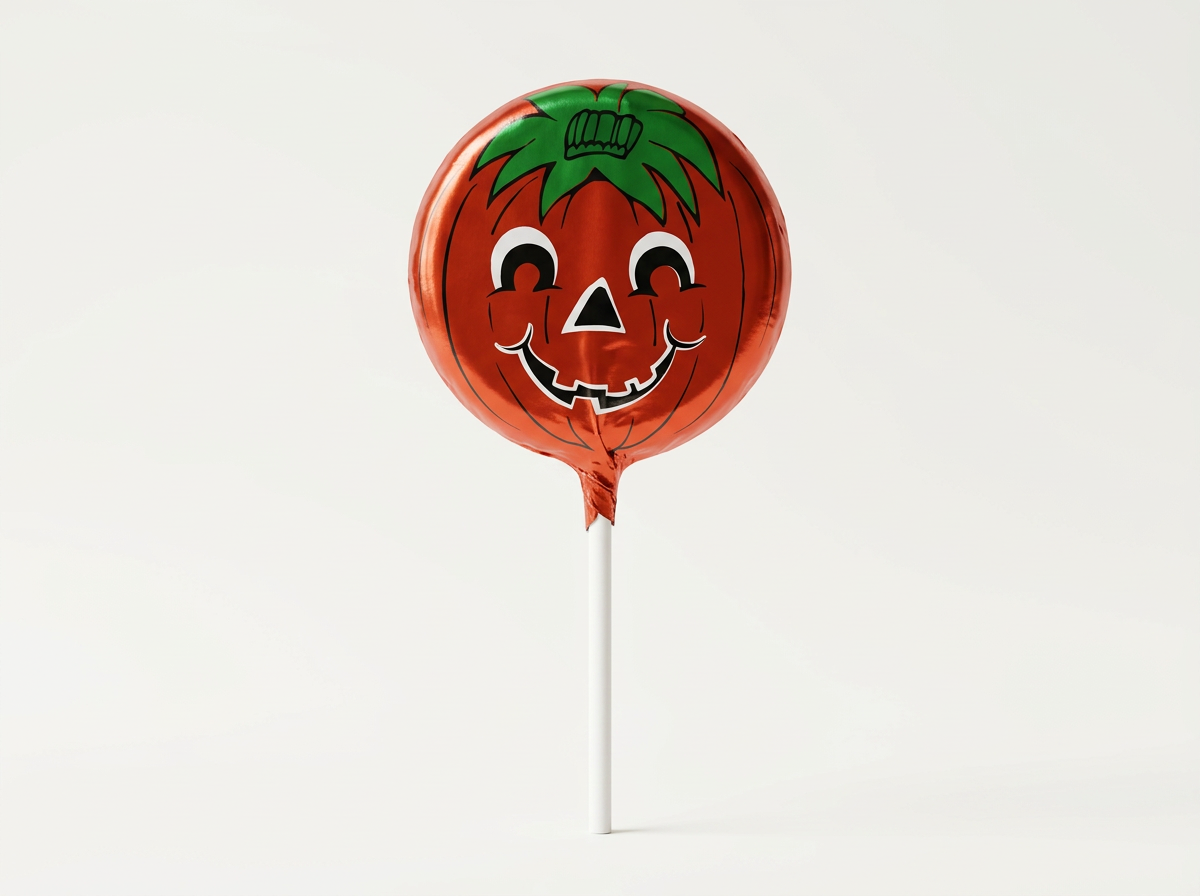 Solid Milk Chocolate Pumpkin Lollipop