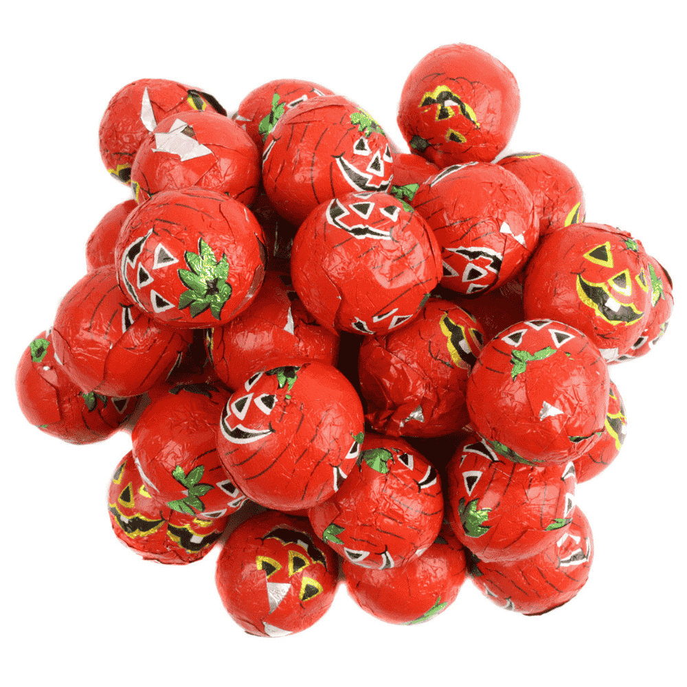 Foil Wrapped Pumpkins, Chocolate Sea Crispies