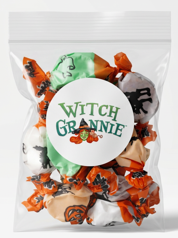 Witch Grannie Halloween Taffy Treats