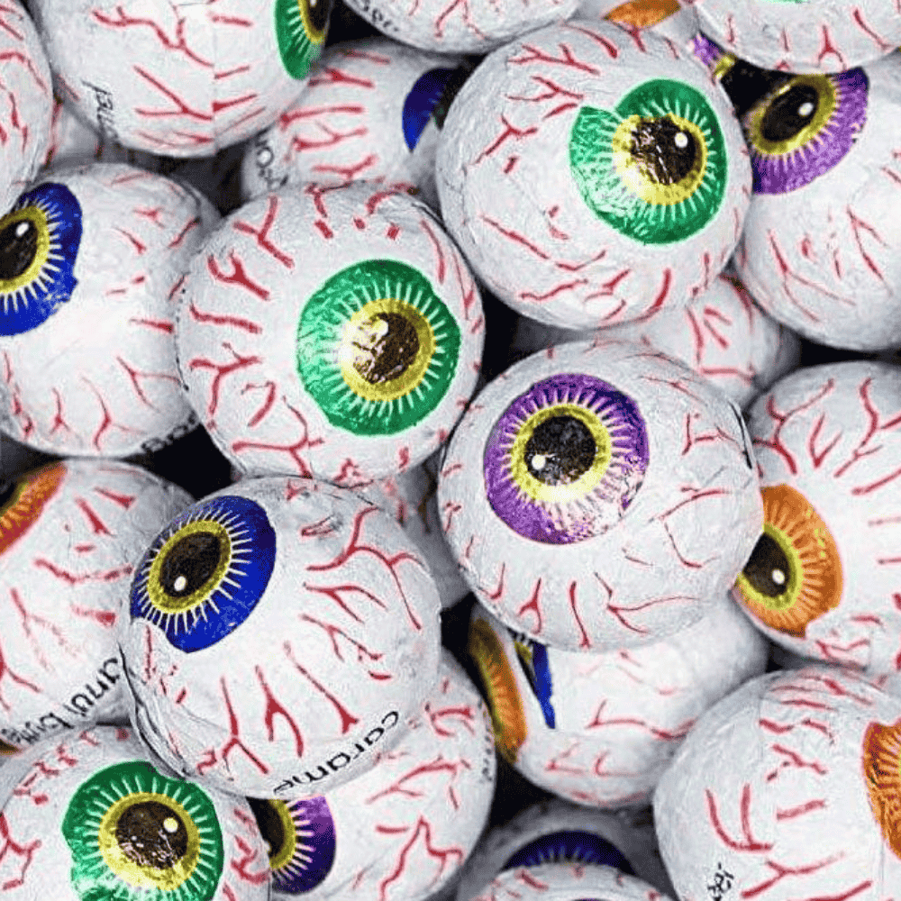 Foiled Peanut Butter Creepy Peepers